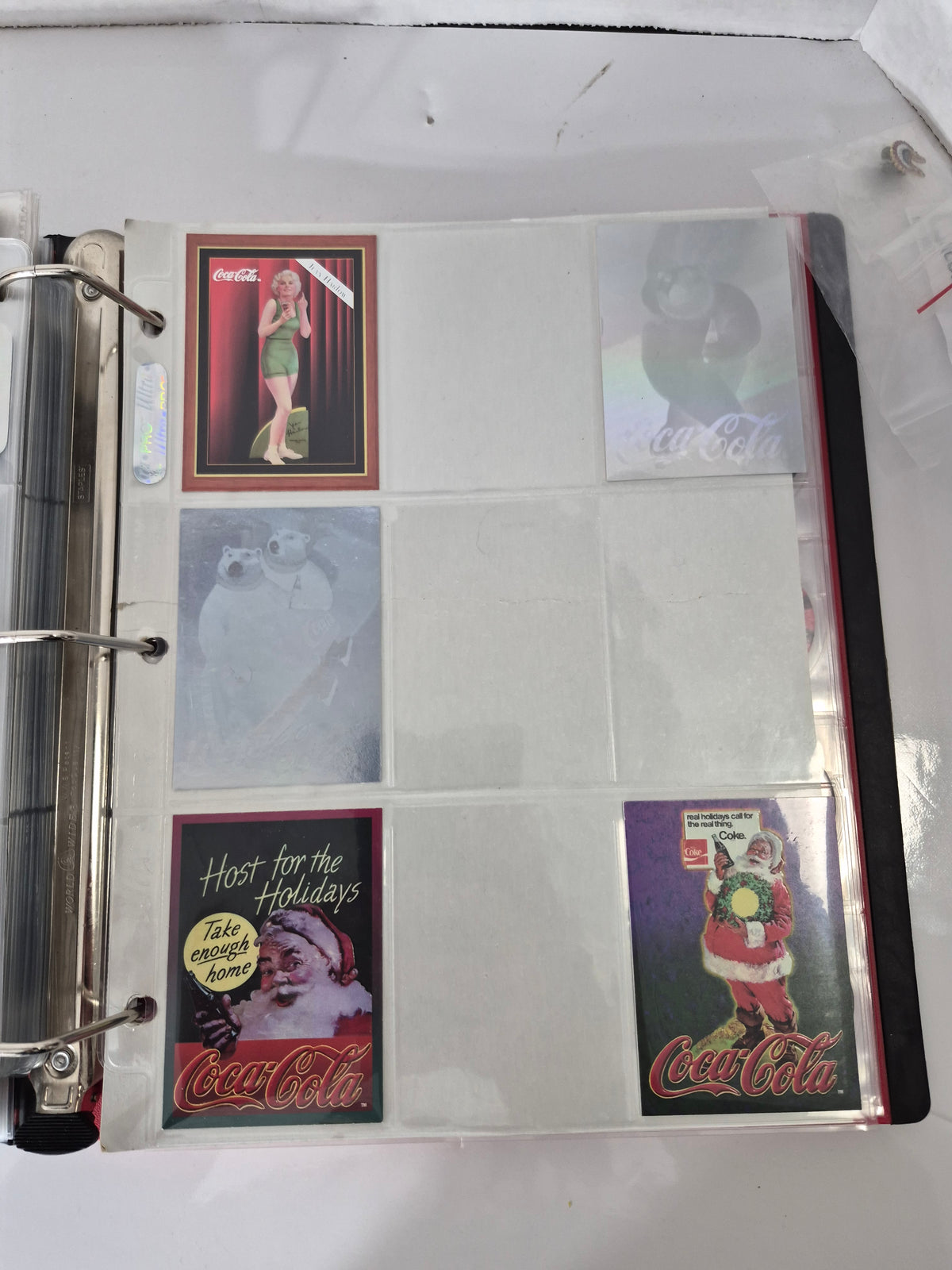 Large Coca-Cola Trading Card & Collectibles Binder Collection – 1990s, Hundreds of Cards