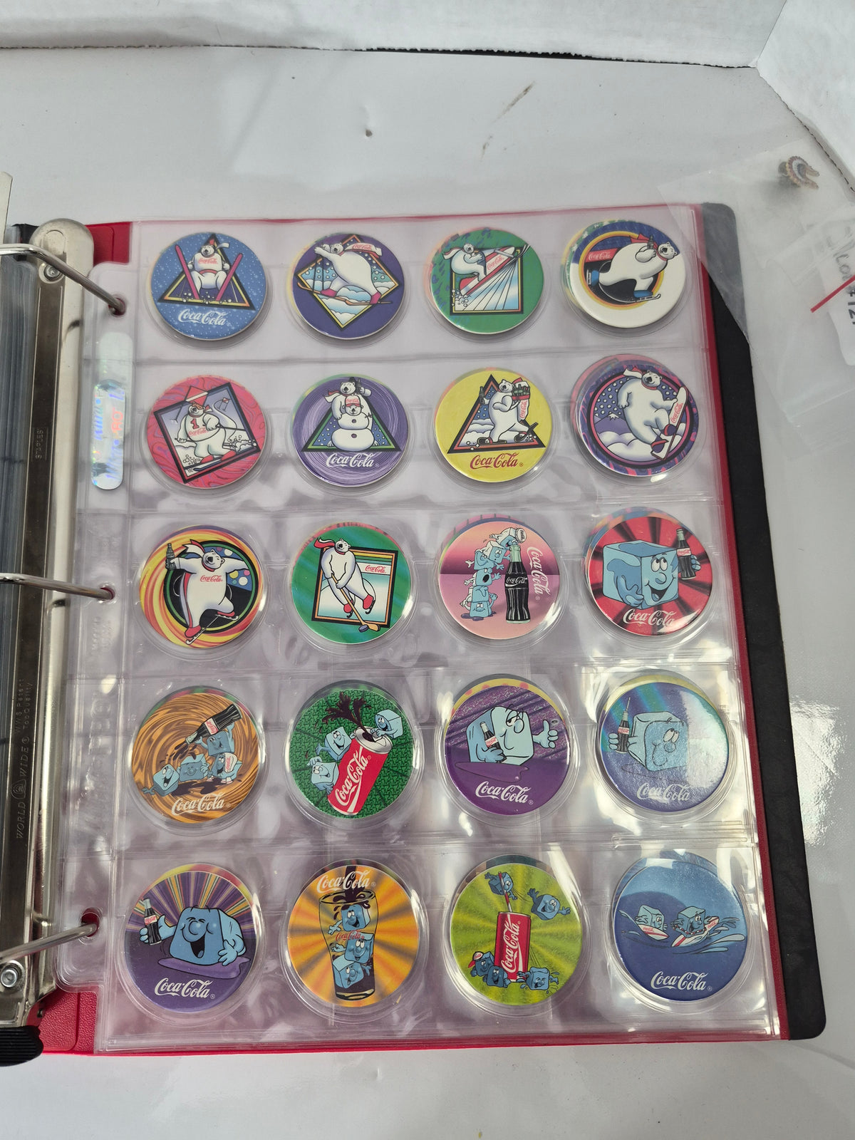 Large Coca-Cola Trading Card & Collectibles Binder Collection – 1990s, Hundreds of Cards
