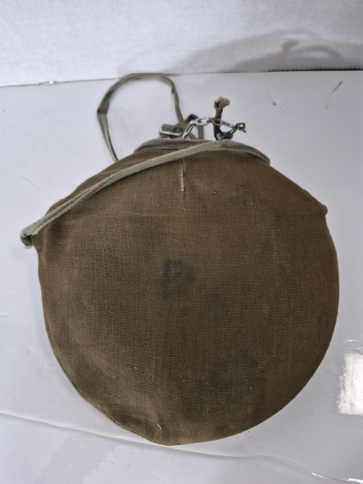 Vintage Korean Aluminum Canteen with Canvas “Official Trail Canteen” Cover