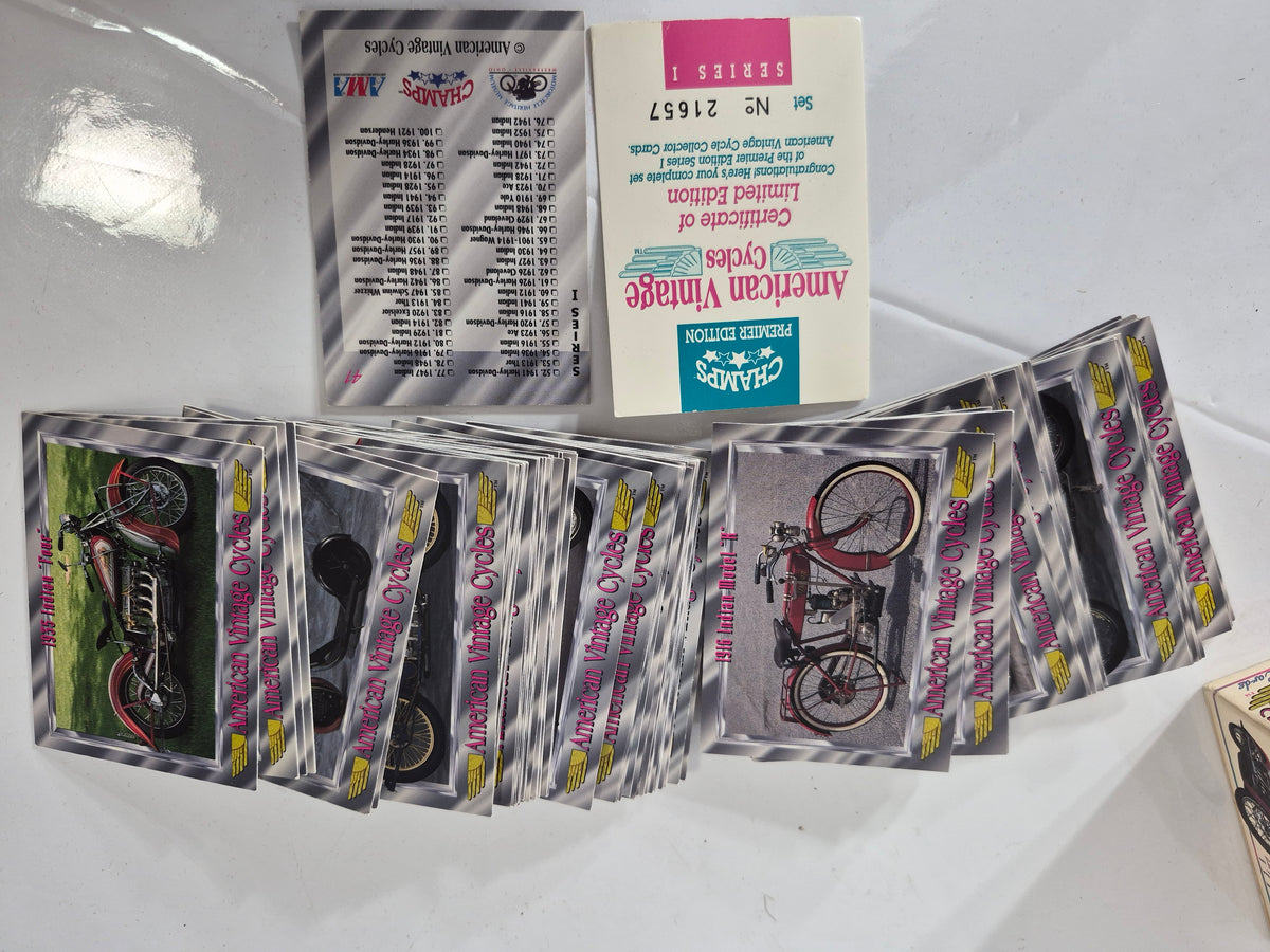 CHAMPS Premier Edition American Vintage Cycles Series I – 100 Collector Card Set