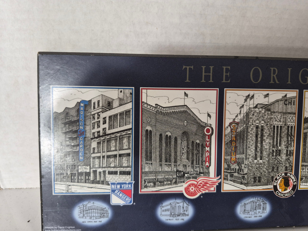 The Original Six NHL Arenas Wooden Wall Plaque – David Crighton Artwork