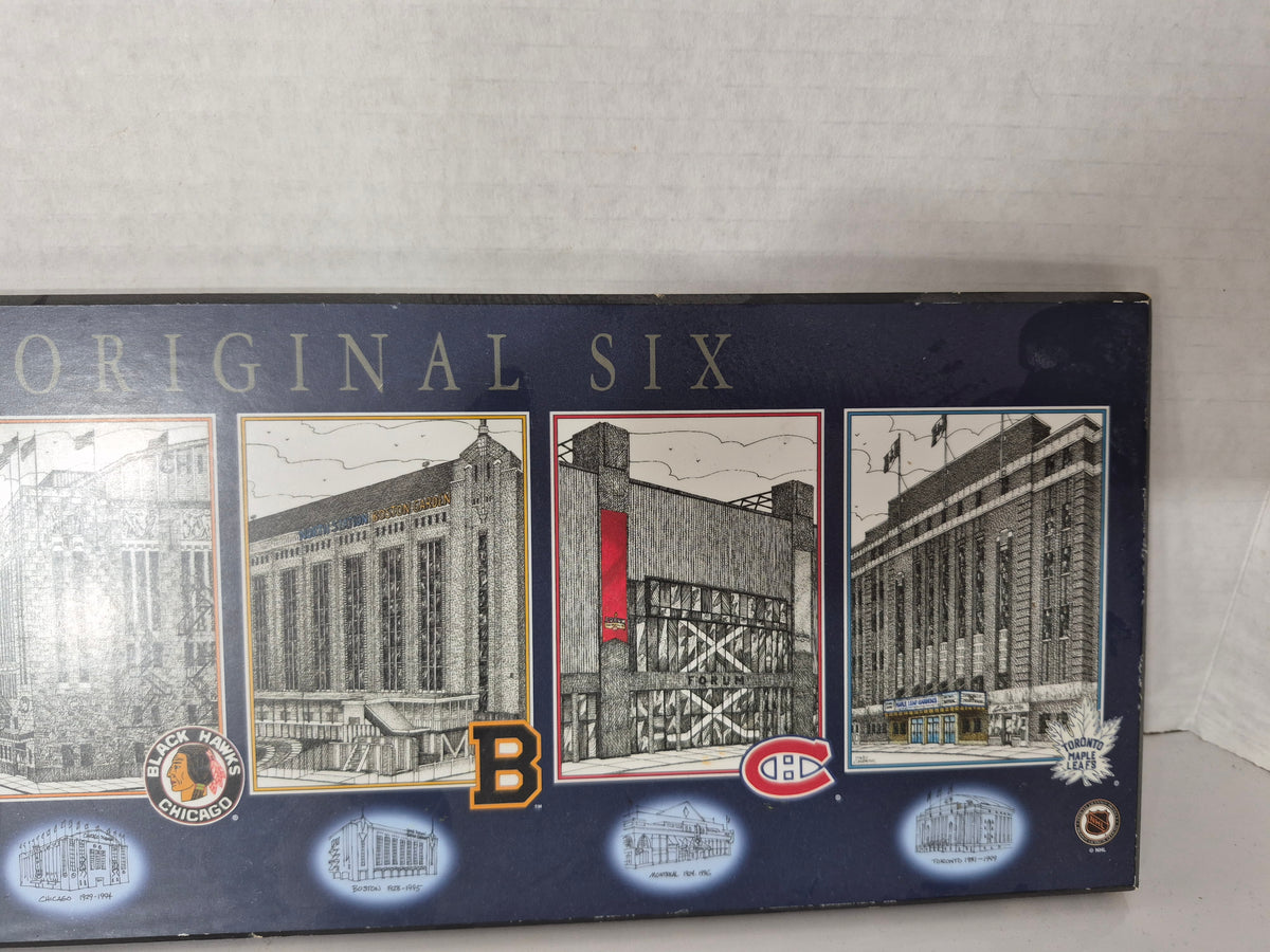 The Original Six NHL Arenas Wooden Wall Plaque – David Crighton Artwork