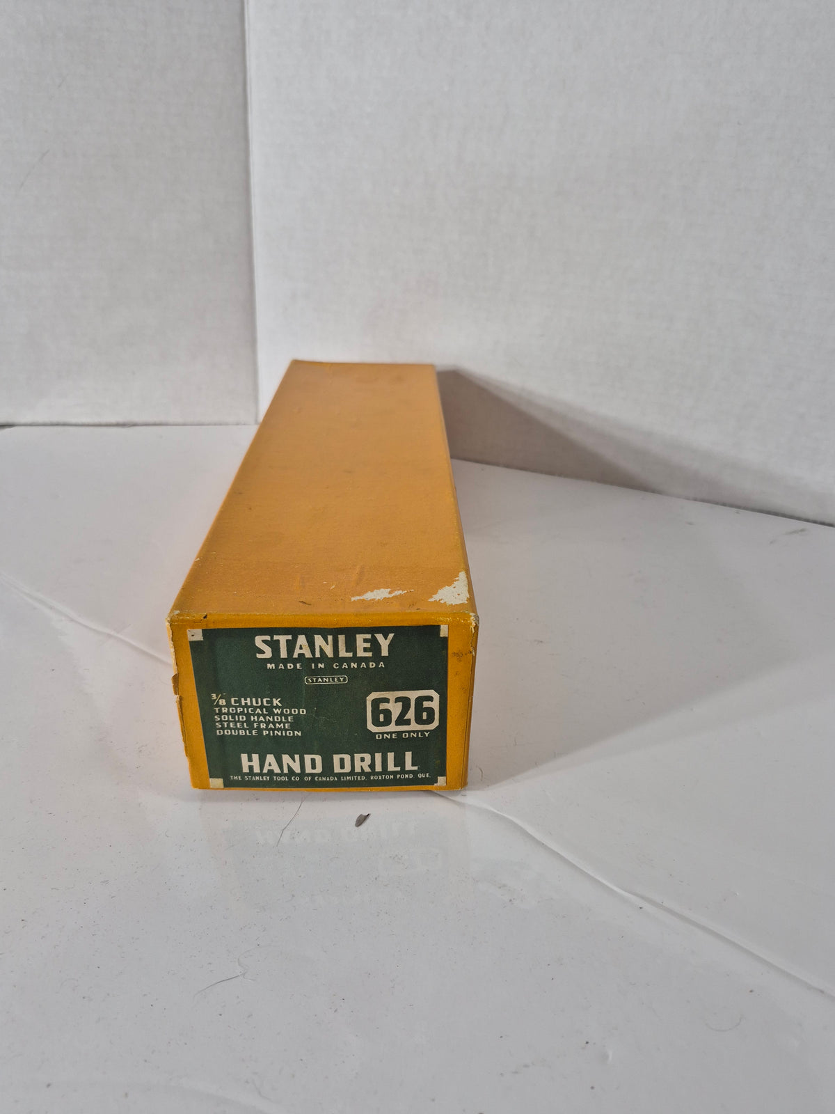Vintage 1973 Stanley No. 626 Hand Drill – New Old Stock in Original Box – Made in Canada