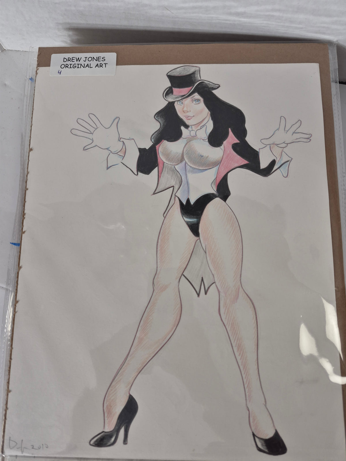 Drew Jones Original Zatanna Art – Signed & Dated 2010 – 11" × 14"