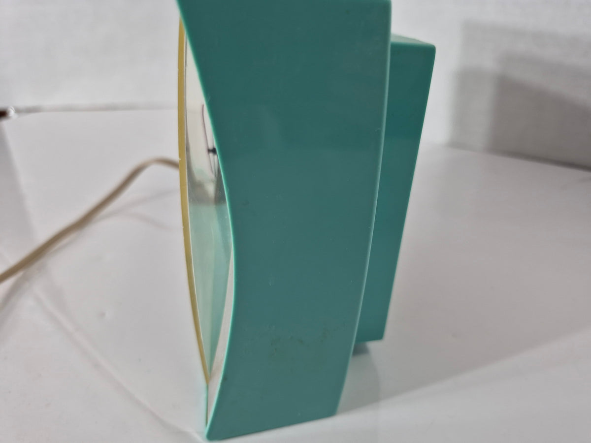 Vintage Canadian General Electric Turquoise Electric Clock – Working – Mid-Century Modern