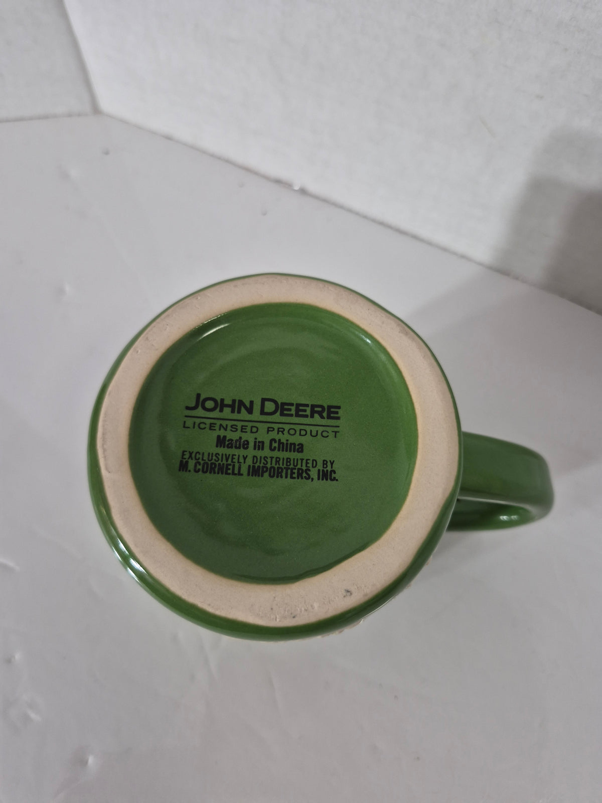 John Deere Horse & Plow Raised-Relief Stoneware Mug – Moline Illinois – Official Licensed Product