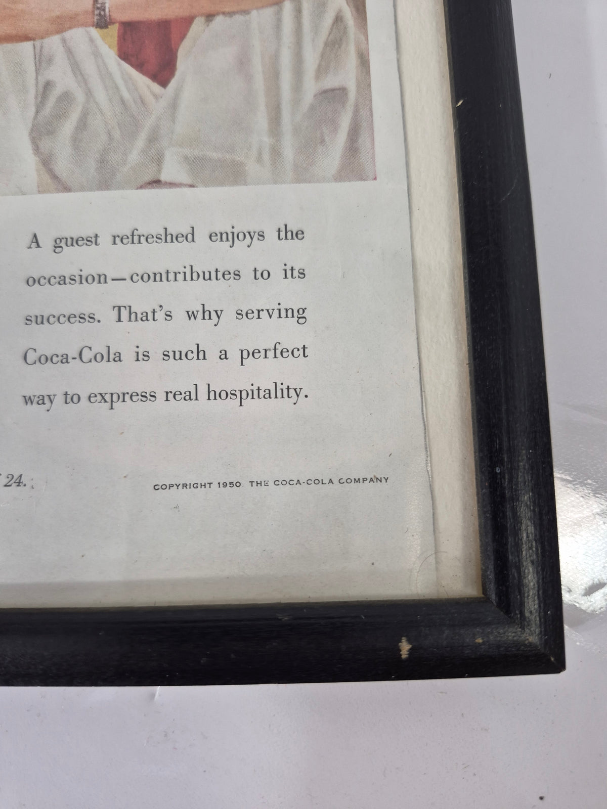 Original 1950 Coca-Cola “Refresh… Add Zest to the Hour” Magazine Advertisement – Framed