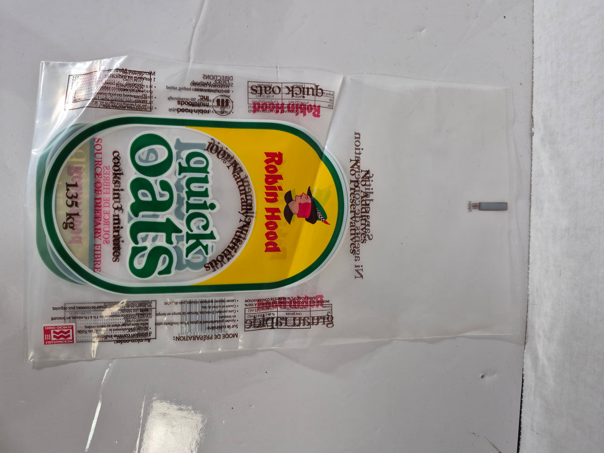 Vintage Robin Hood Quick Oats 1.35 kg Plastic Package – Canadian Grocery Advertising