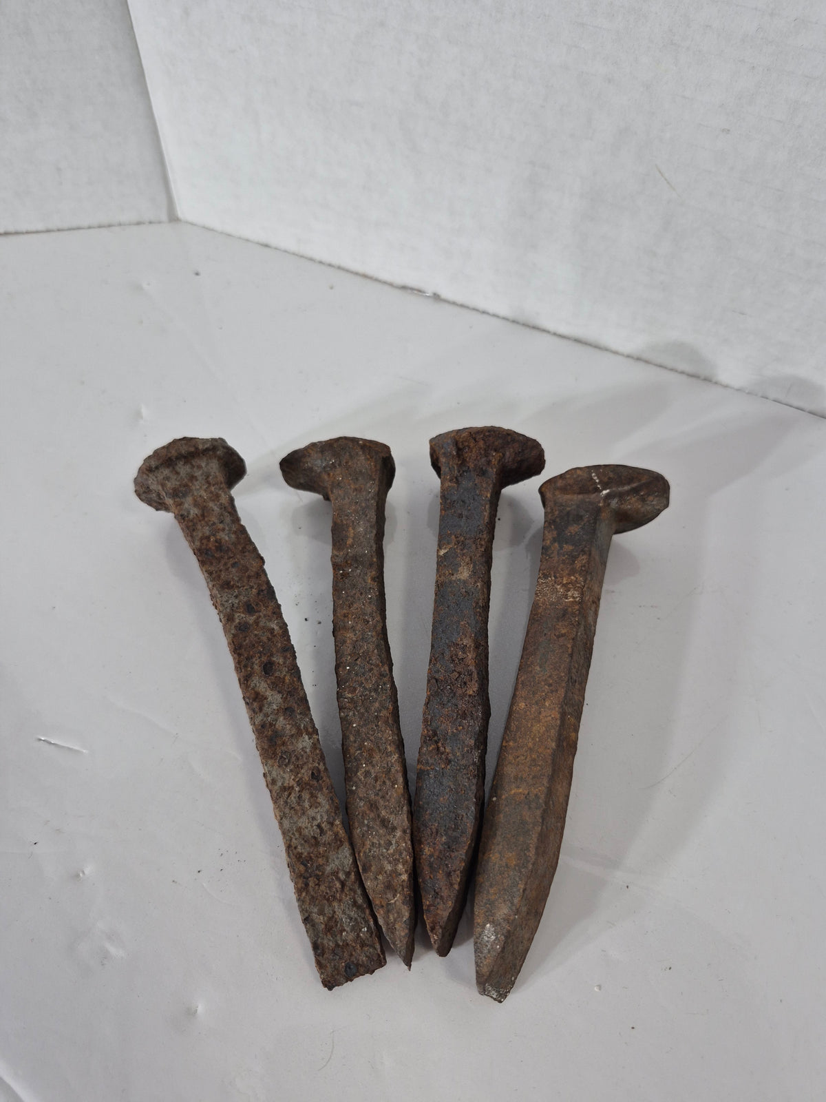 Vintage Railroad Spikes – Set of 4 – Heavy Rusted Iron
