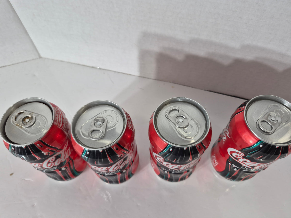 1997 Coca-Cola Classic Full Unopened Collector Cans – Set of 4 – 355 mL / 12 oz