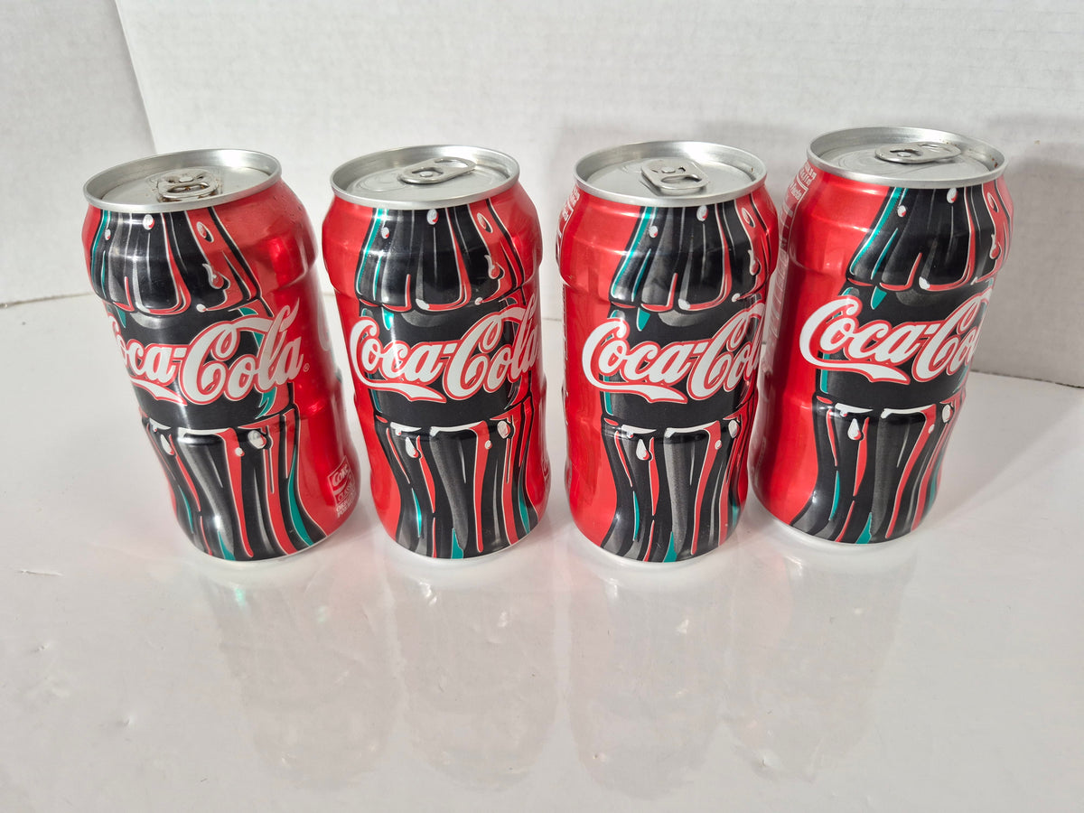 1997 Coca-Cola Classic Full Unopened Collector Cans – Set of 4 – 355 mL / 12 oz