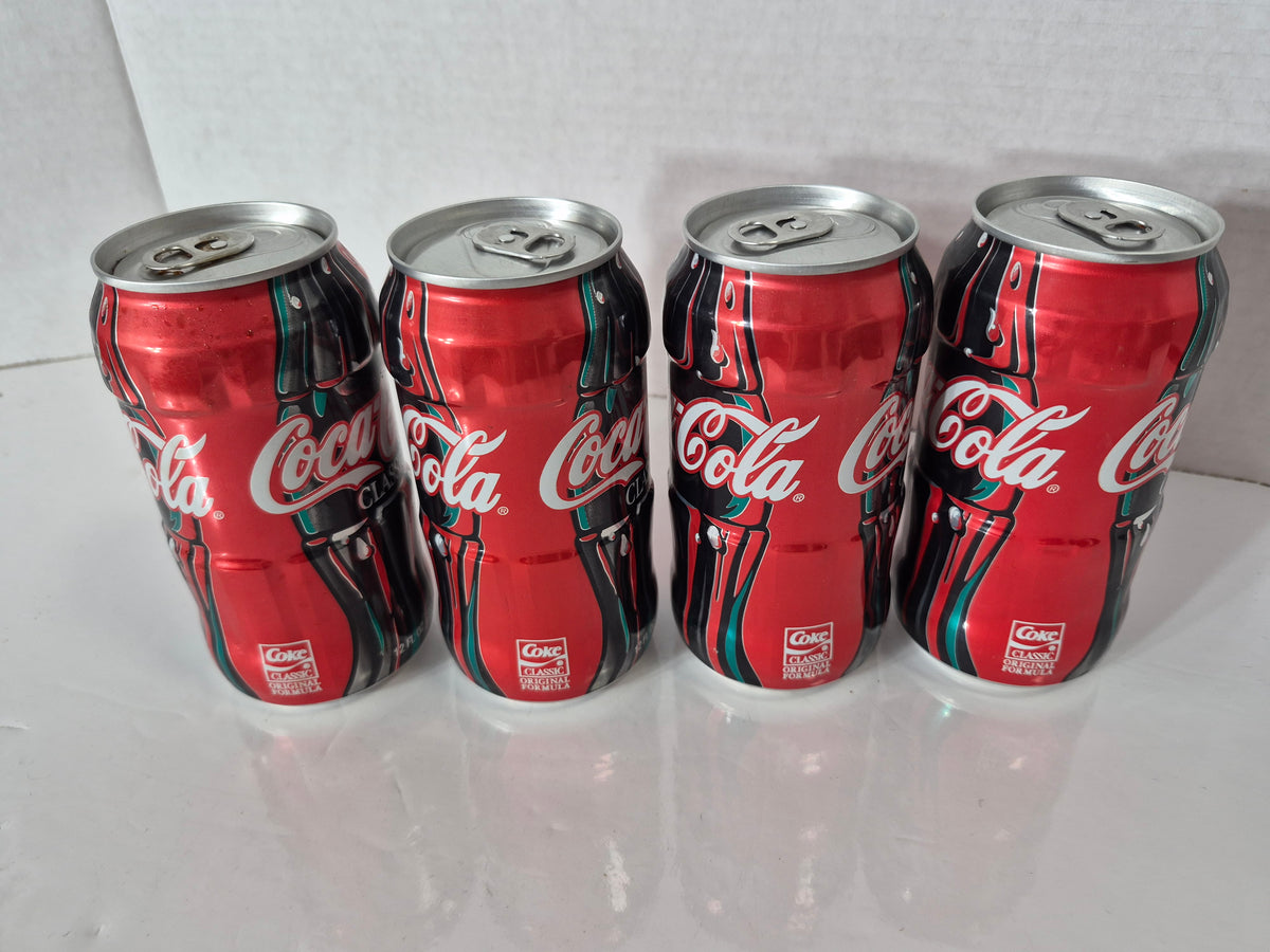 1997 Coca-Cola Classic Full Unopened Collector Cans – Set of 4 – 355 mL / 12 oz