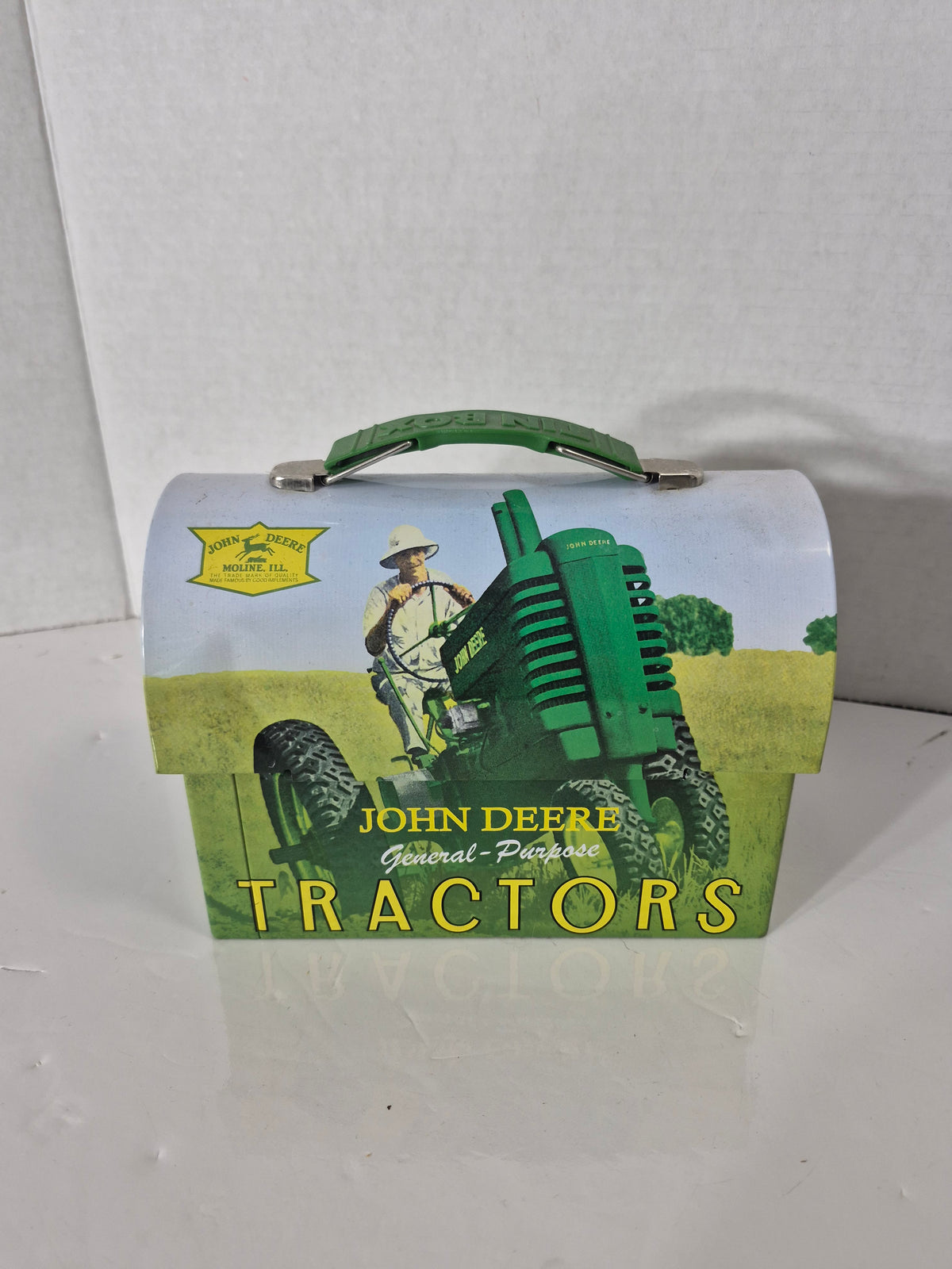 John Deere “General-Purpose Tractors” Vintage-Style Metal Lunch Box / Tin – 2012