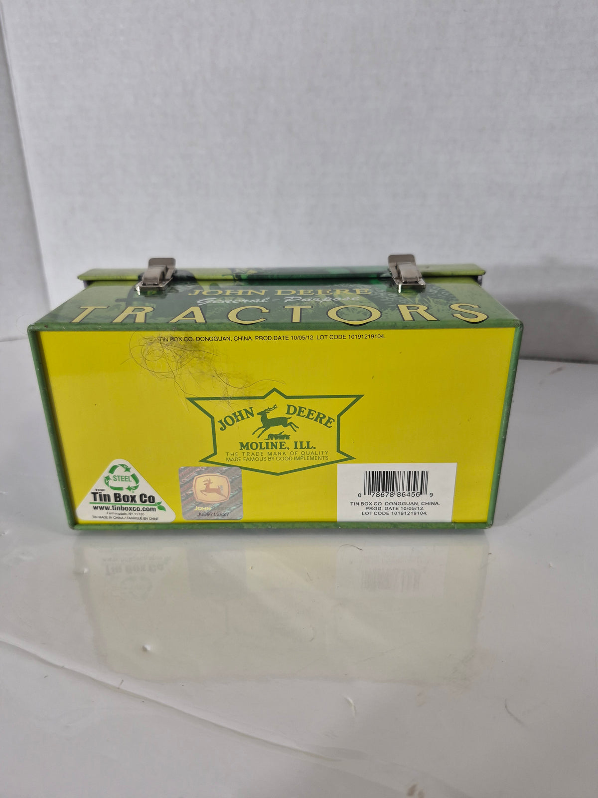John Deere “General-Purpose Tractors” Vintage-Style Metal Lunch Box / Tin – 2012
