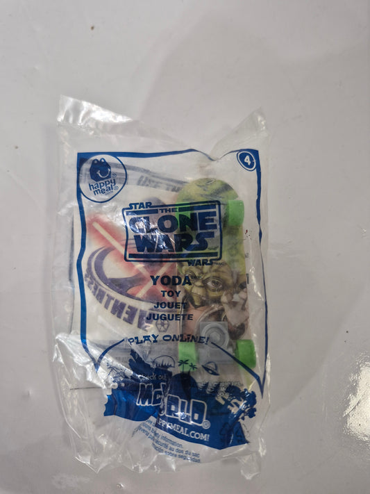 2010 McDonald’s Star Wars: The Clone Wars Yoda Mini Skateboard #4 – Factory Sealed
