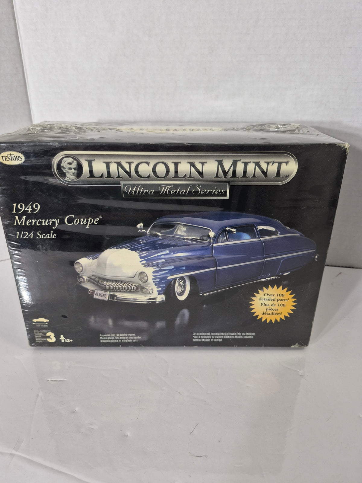 Testors Lincoln Mint Ultra Metal Series 1949 Mercury Coupe 1:24 Model Kit #7128 – Factory Sealed