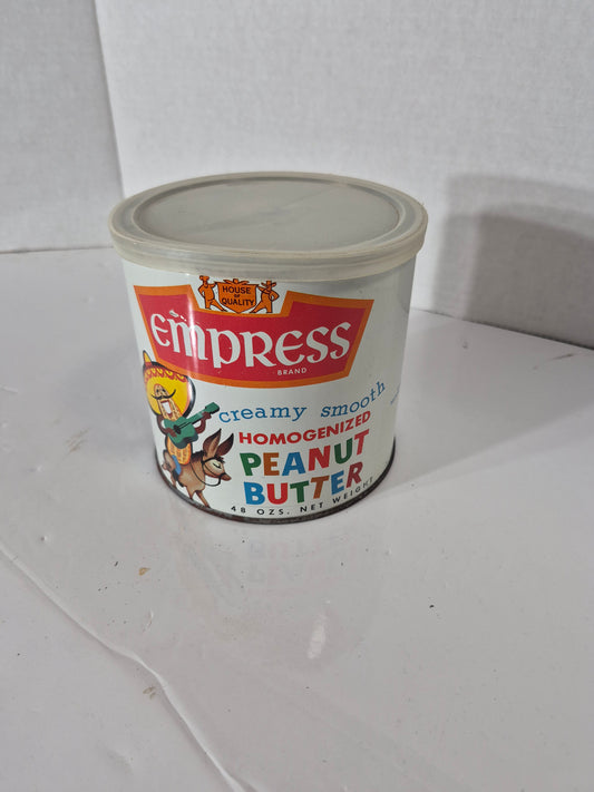 Vintage Empress Brand Peanut Butter Tin – 48 oz – Vancouver, B.C. – 1960s