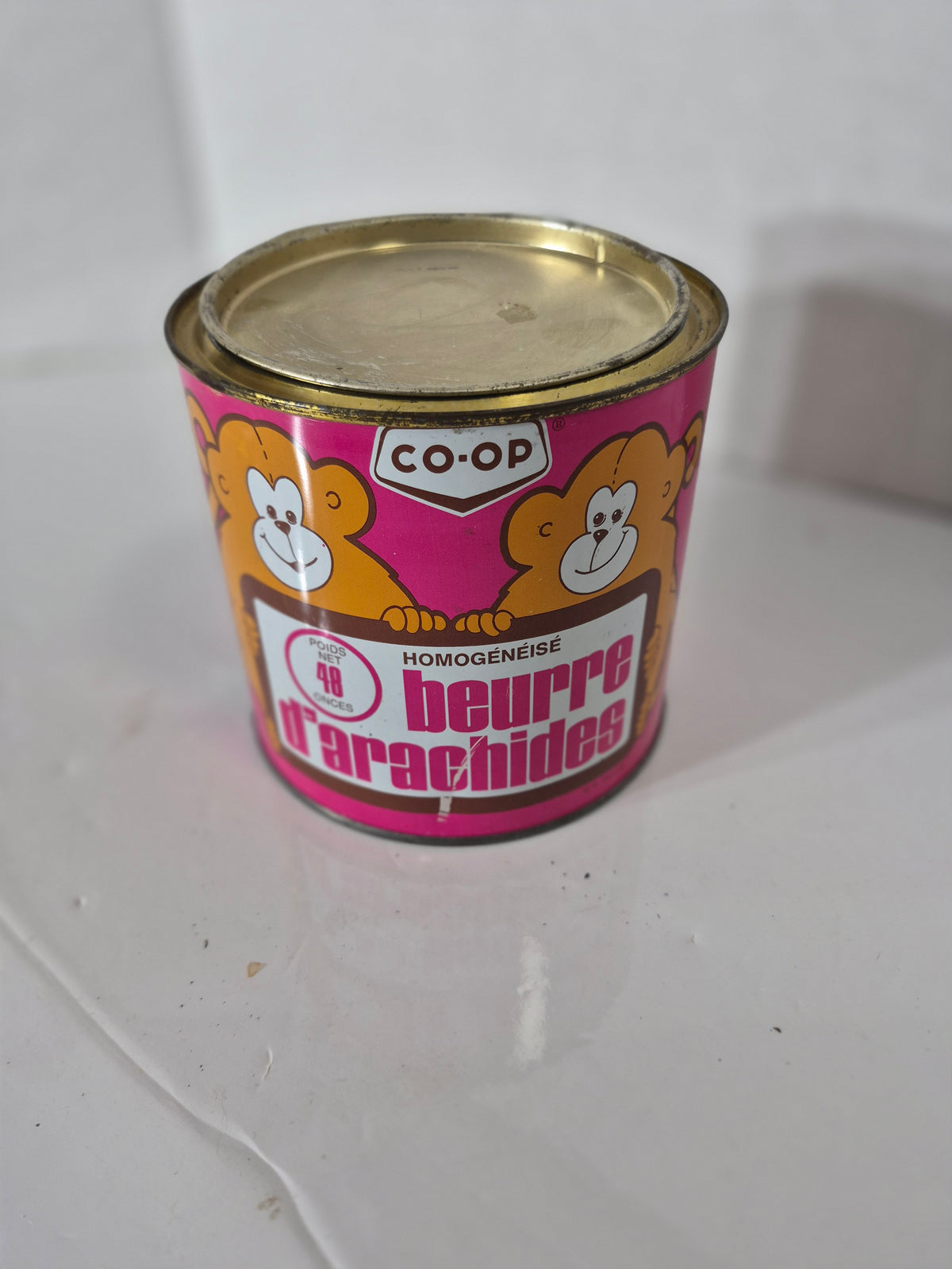 Vintage CO-OP Homogenized Peanut Butter Tin – 48 oz – Saskatoon Distributor