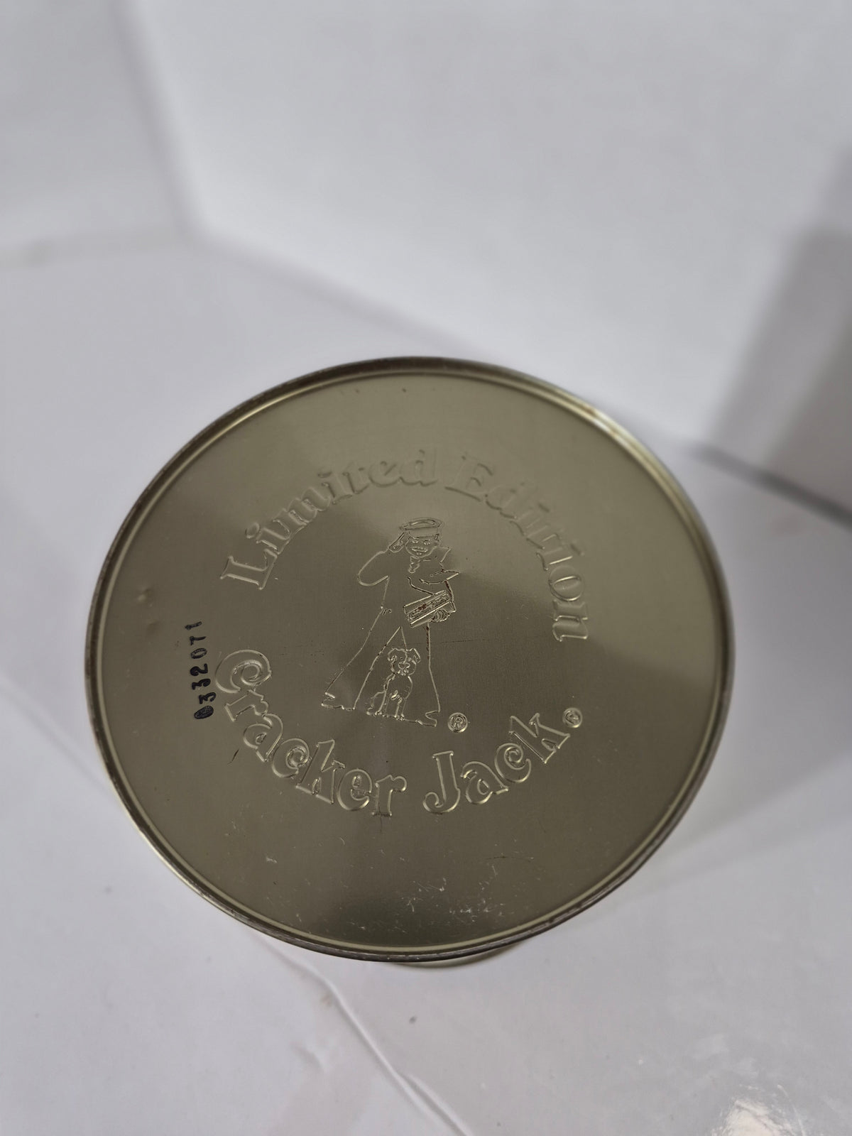 Vintage 1990 Cracker Jack Limited Edition Advertising Tin Canister – 6" x 8"