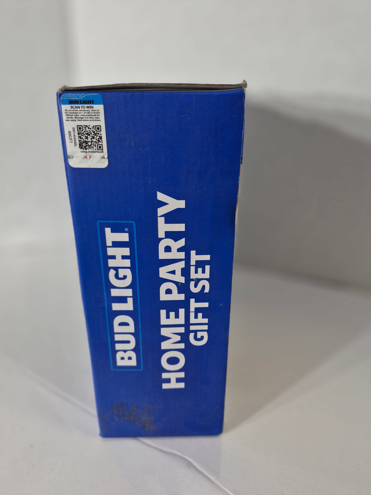 Bud Light Home Party 4-Piece Gift Set – Pint Glasses, Bluetooth Can Speaker & Playing Cards