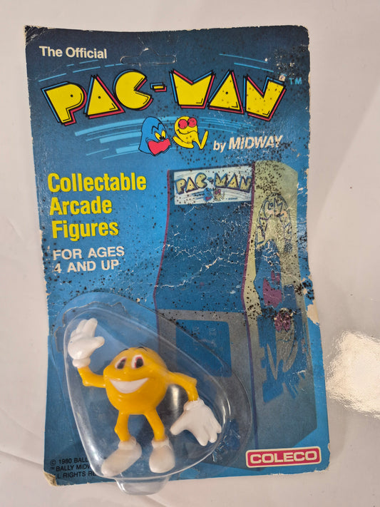 1982 Coleco Pac-Man #4501 Collectable Arcade Figure – Original Carded Package
