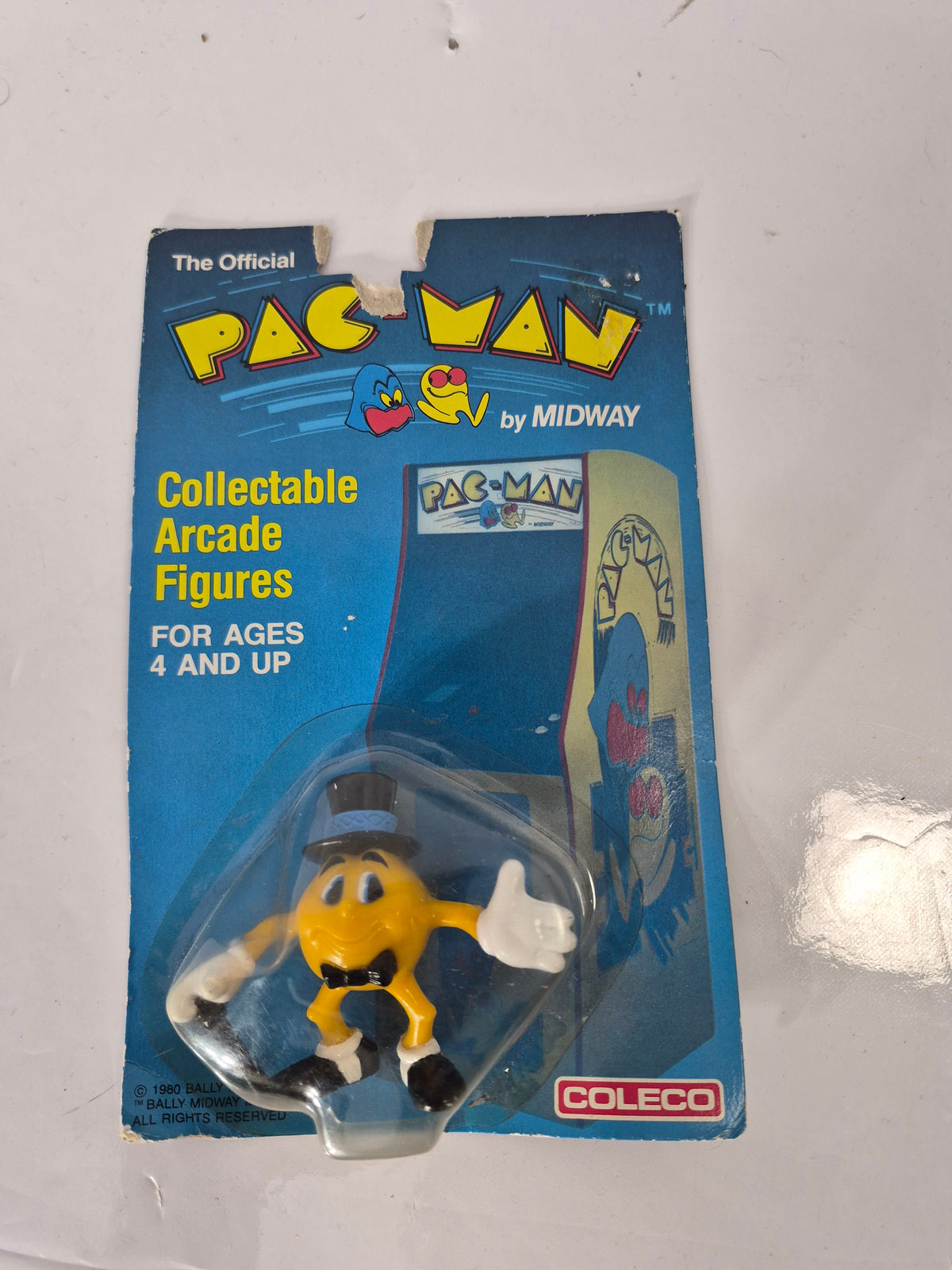 1982 Coleco Mr. Pac-Man #4503 Collectable Arcade Figure – Original Carded Package