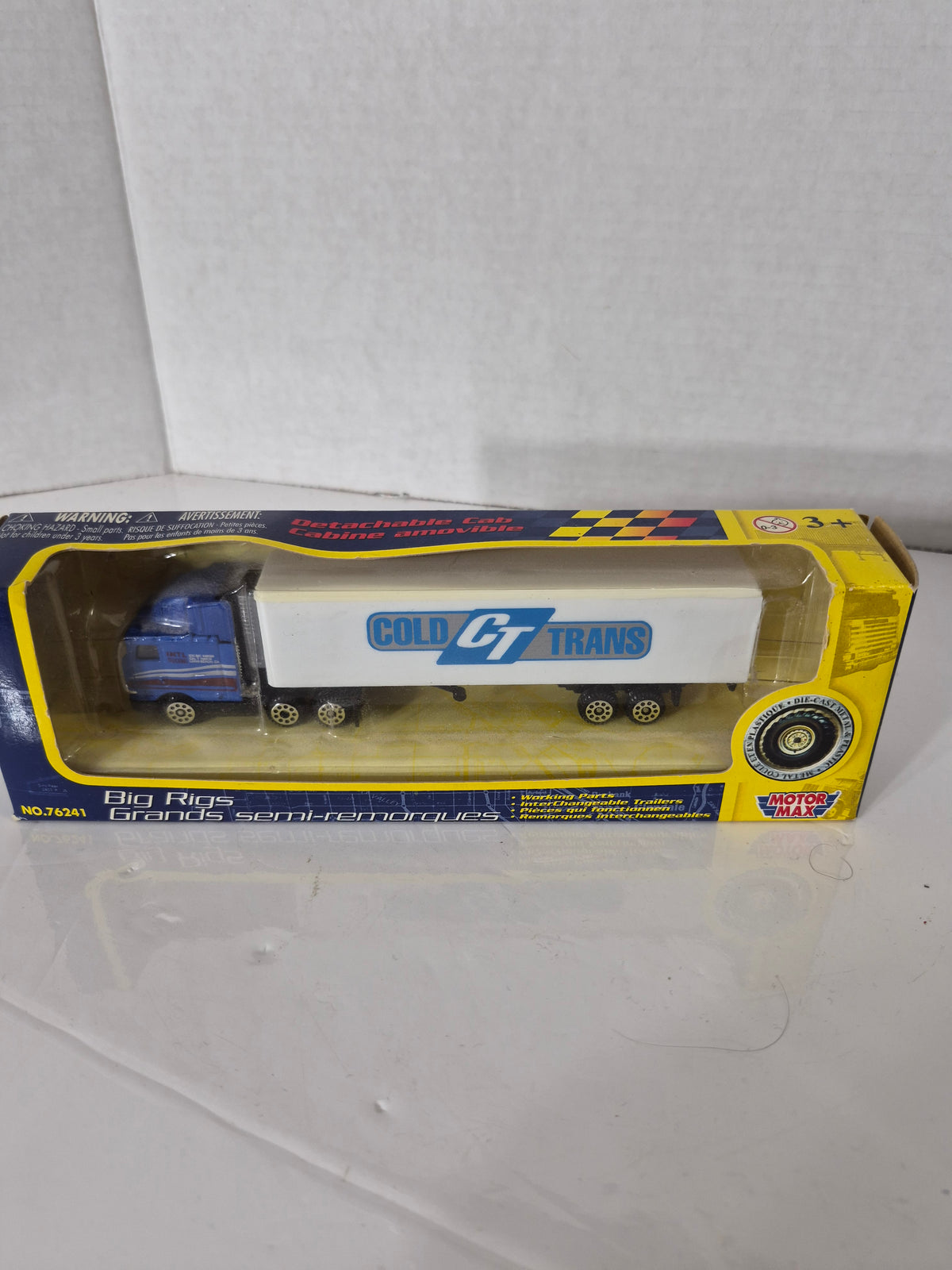 Vintage Motor Max Big Rigs Cold GT Trans Die-Cast Semi Truck & Trailer – Boxed – No. 76241
