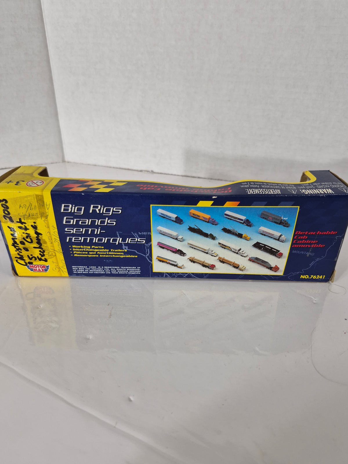 Vintage Motor Max Big Rigs Cold GT Trans Die-Cast Semi Truck & Trailer – Boxed – No. 76241