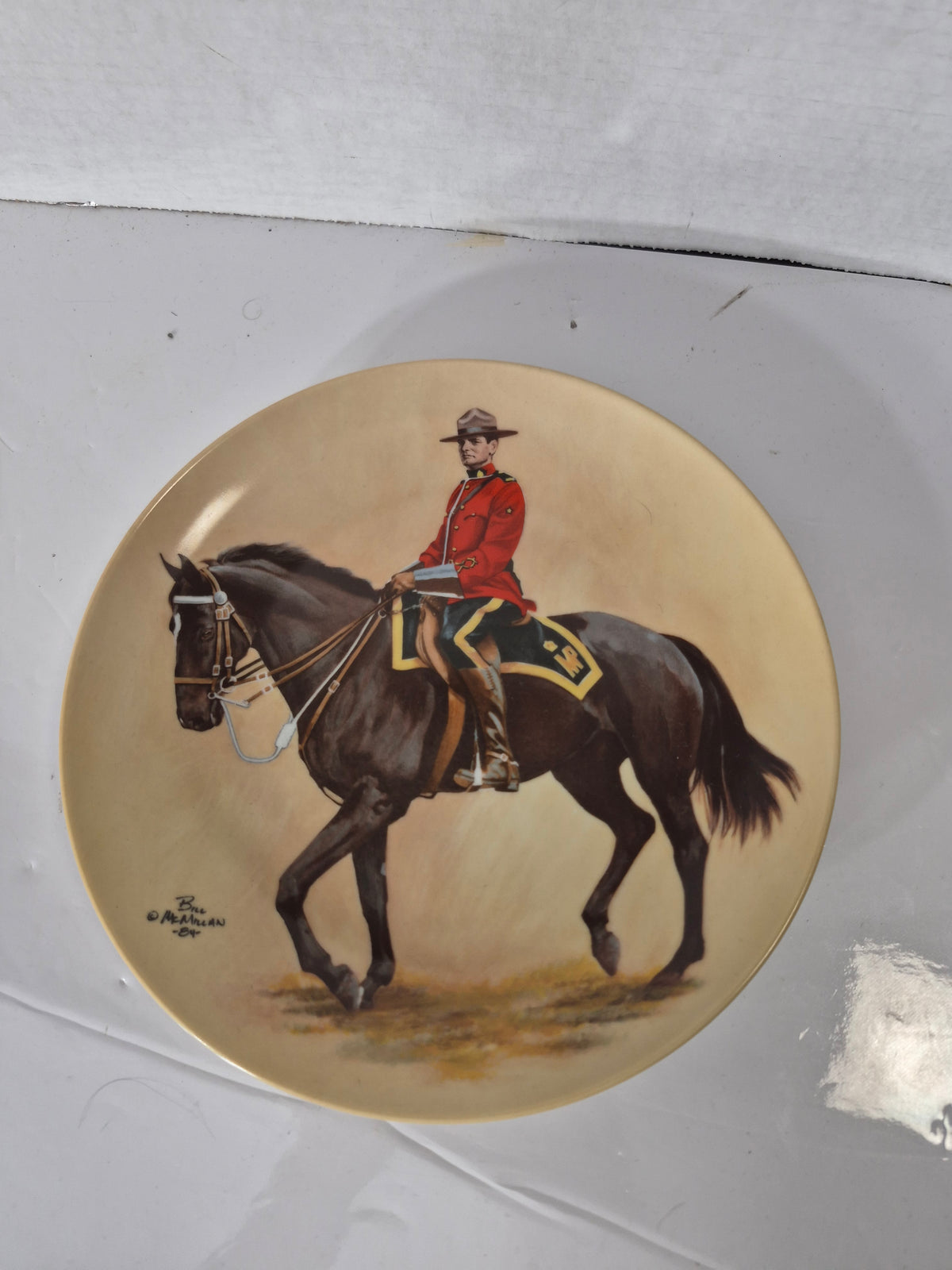 1984 Kaiser Germany RCMP Mountie Collector Plate – Bruce MacMillan – 9.5"
