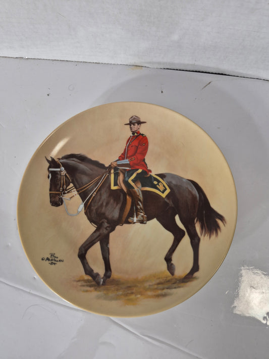 1984 Kaiser Germany RCMP Mountie Collector Plate – Bruce MacMillan – 9.5"