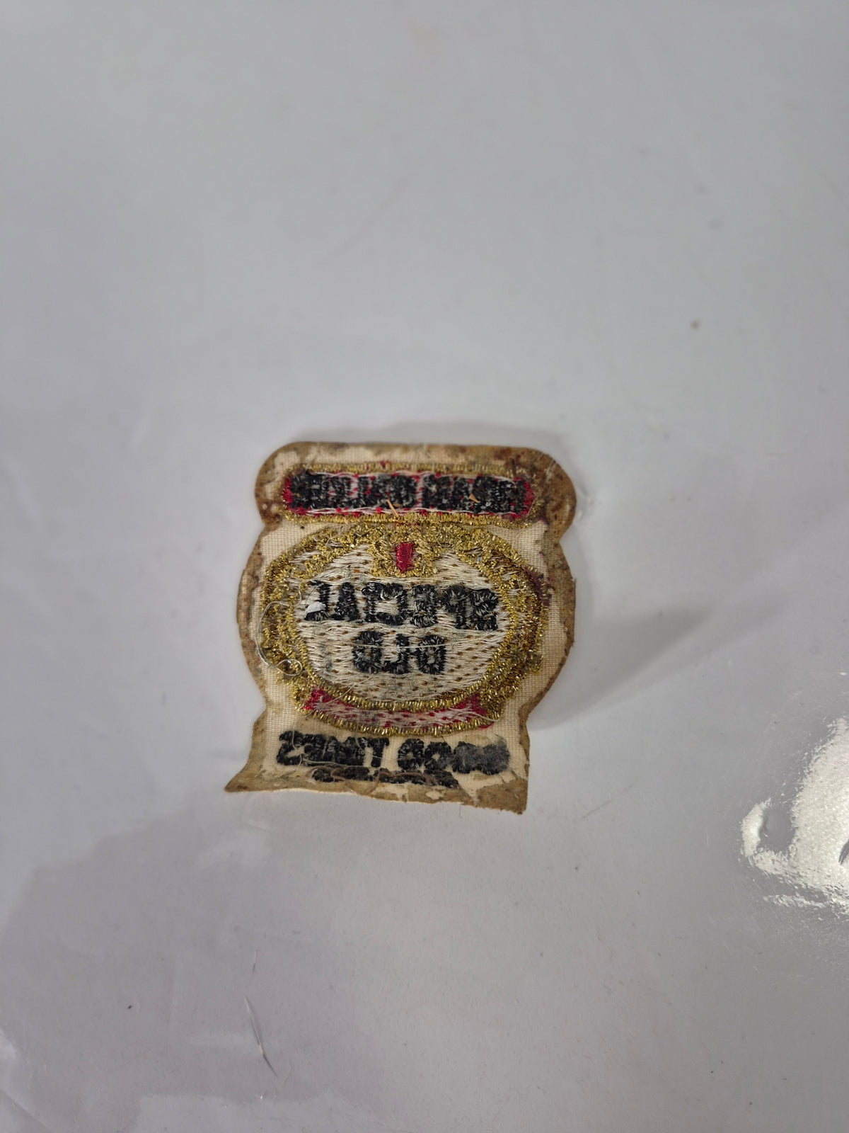 Vintage Hiram Walker Special Old “Good Times Award” Embroidered Patch – 2" × 2.5"