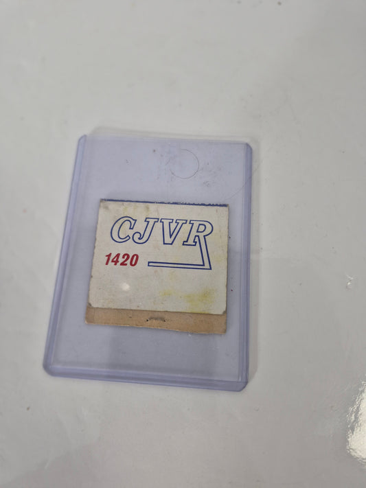 Vintage CJVR 1420 Melfort Saskatchewan Radio Station Matchbook