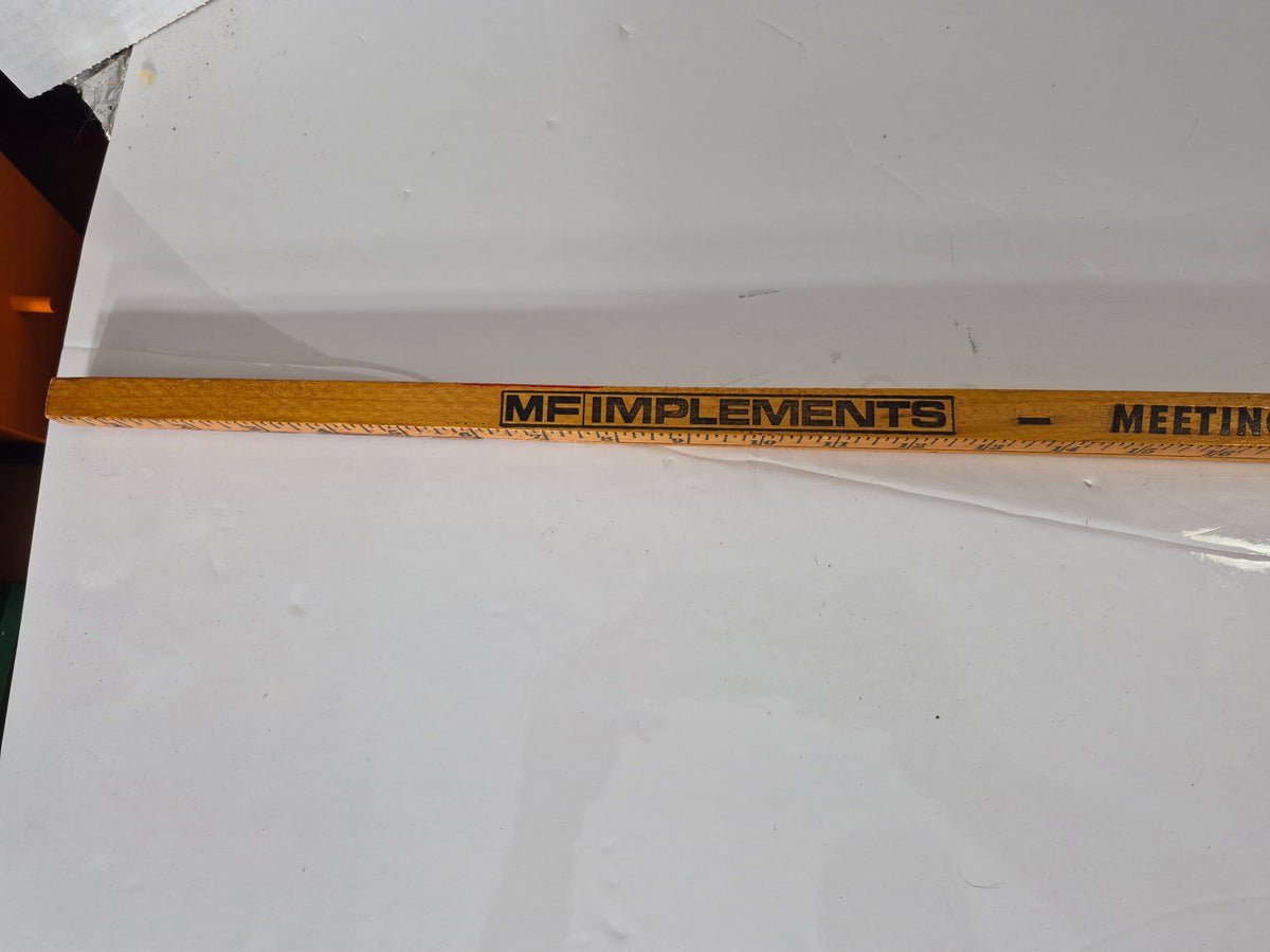 Vintage Massey Ferguson MF Implements Advertising Yardstick – 36" Farm Ruler