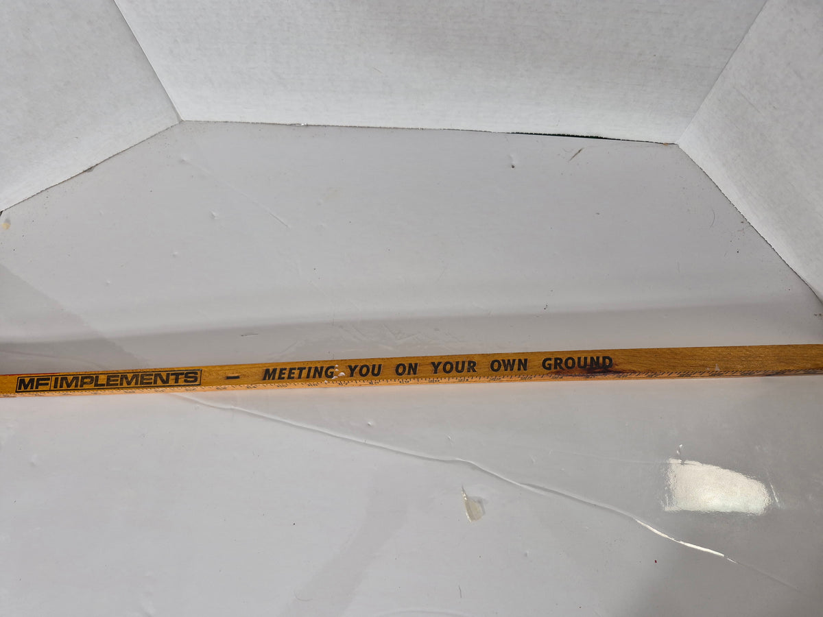 Vintage Massey Ferguson MF Implements Advertising Yardstick – 36" Farm Ruler