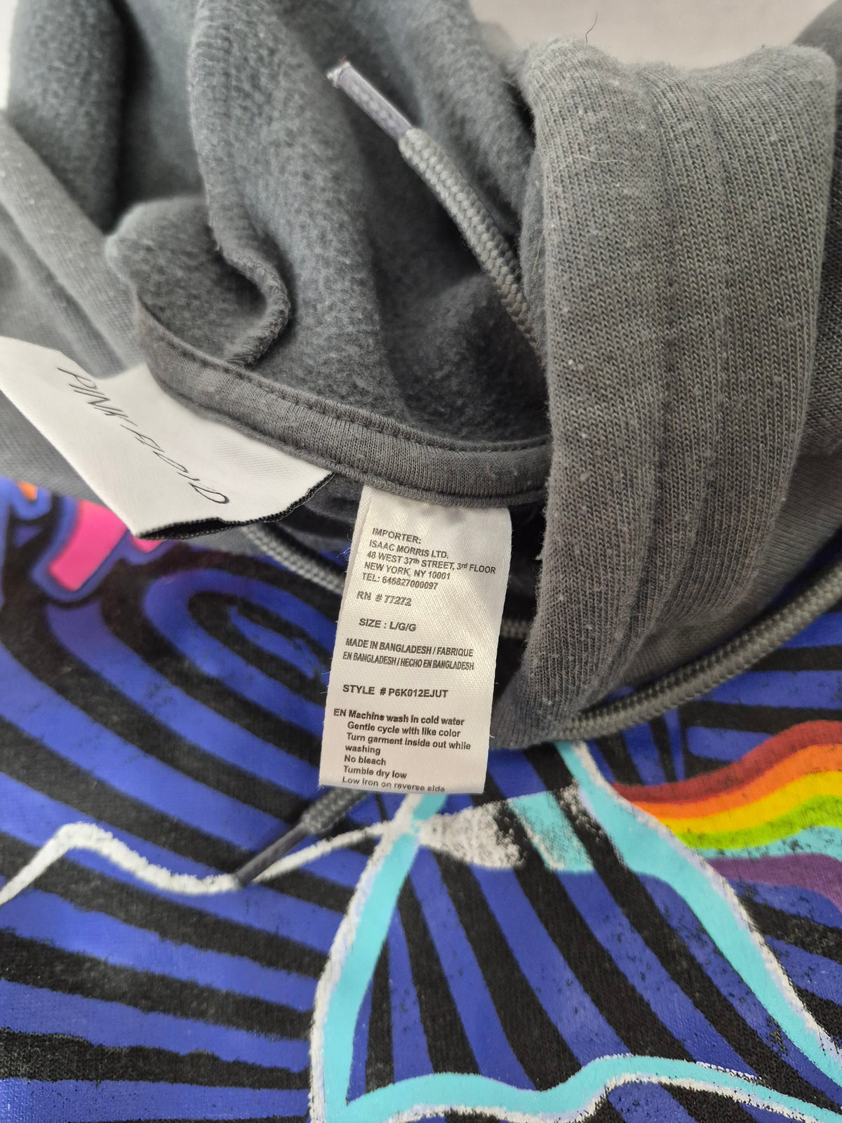 Pink Floyd North American Tour 1973 Licensed Pullover Hoodie – Unisex Large – 2022