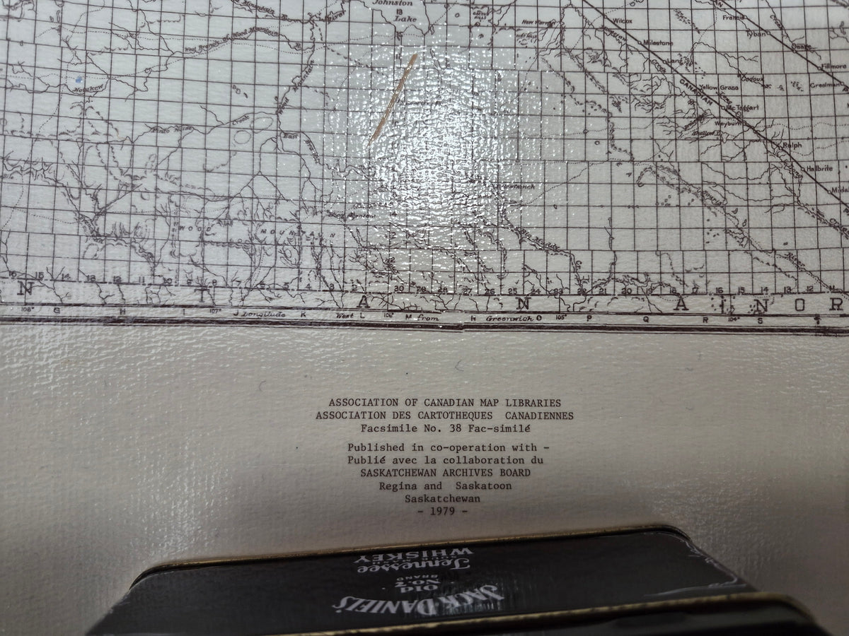 Limited Edition 1979 Stovel’s Map of Saskatchewan – 1905 Facsimile No. 38 – No. 460/500 – 22" x 15"