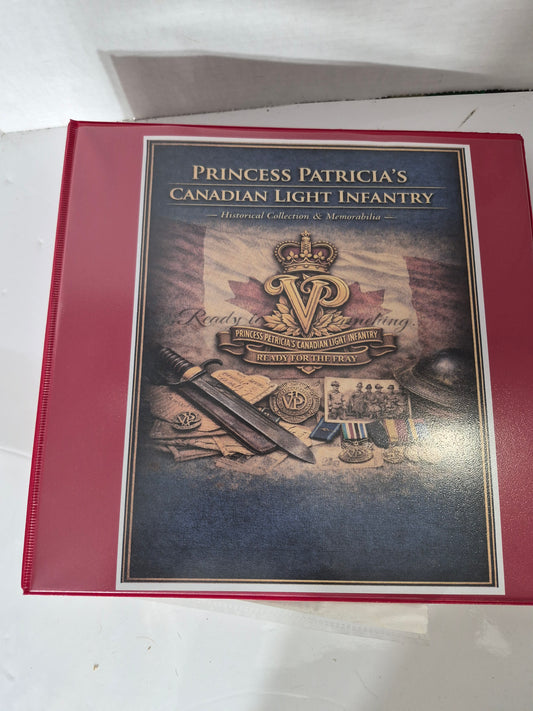 Princess Patricia’s Canadian Light Infantry PPCLI Historical Memorabilia Binder – 75th Anniversary 1989 Collection