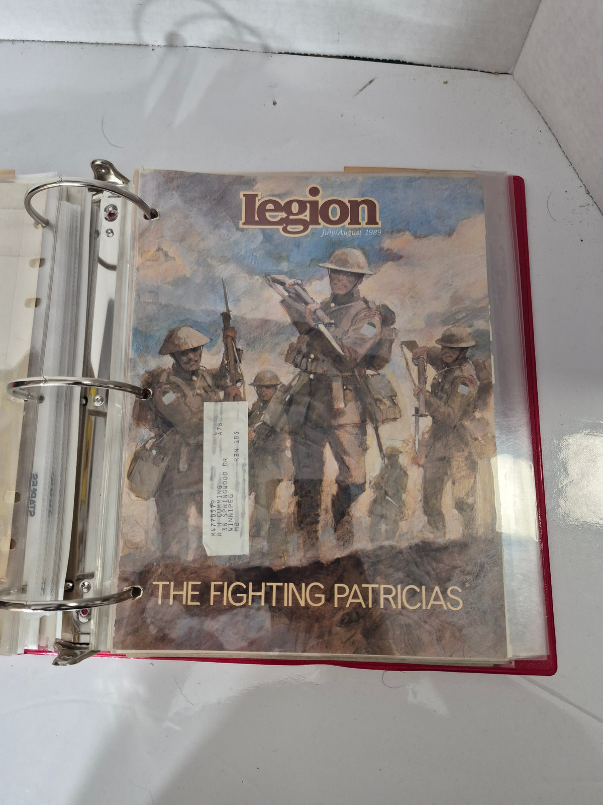 Princess Patricia’s Canadian Light Infantry PPCLI Historical Memorabilia Binder – 75th Anniversary 1989 Collection