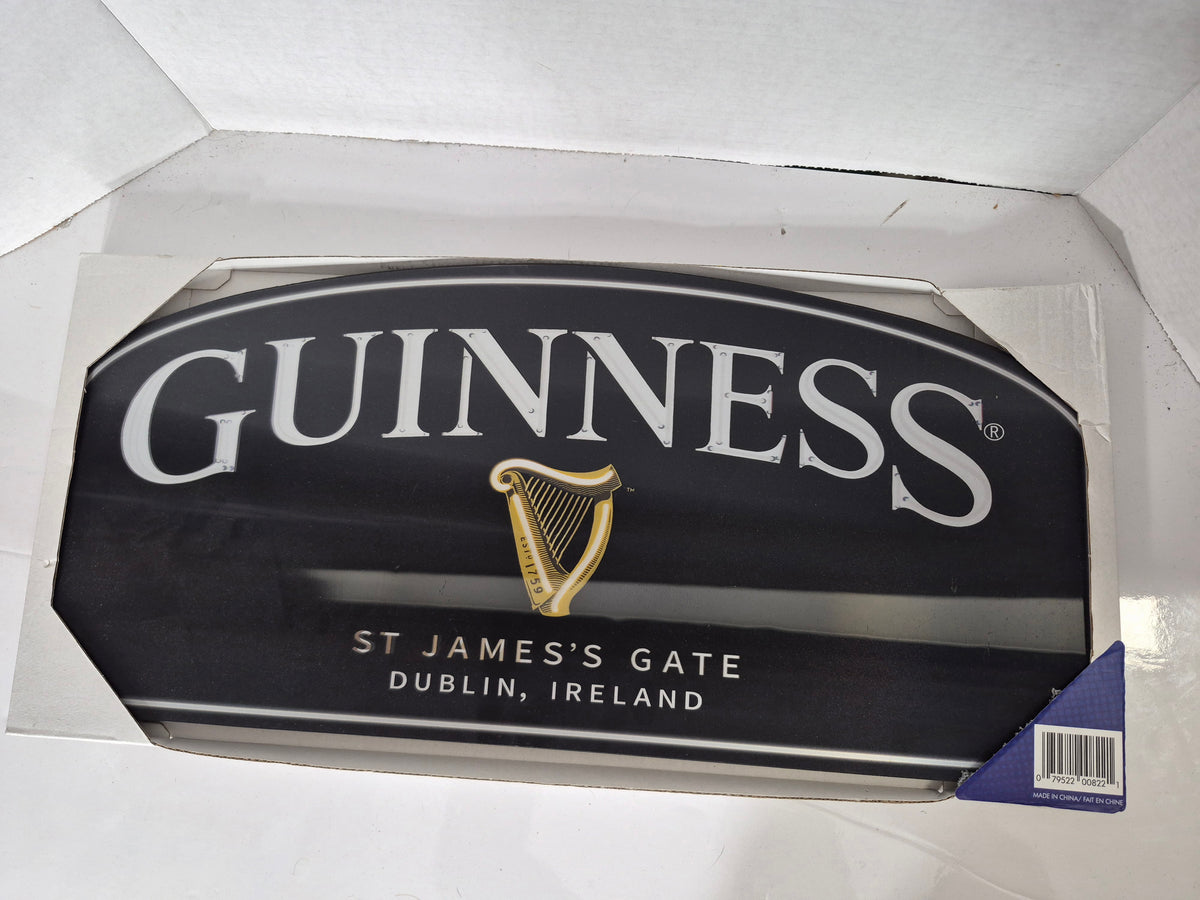 Guinness St. James’s Gate Dublin 3D Pub Wall Sign – Original Packaging – 20.5" x 10"