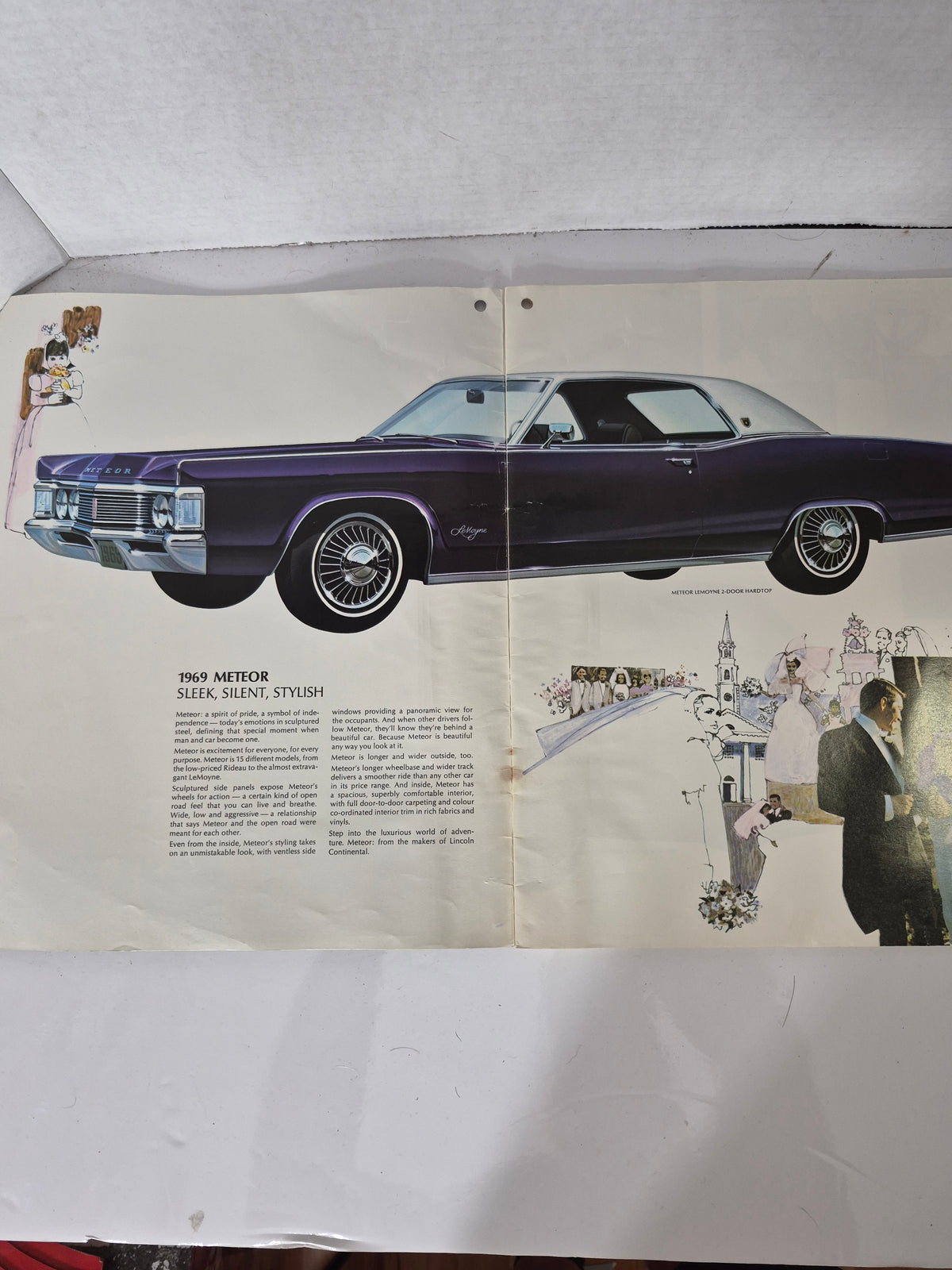 Original 1969 Ford Meteor Sales Brochure – Montcalm S33 • Rideau • LeMoyne – Canadian Mercury Dealer Literature
