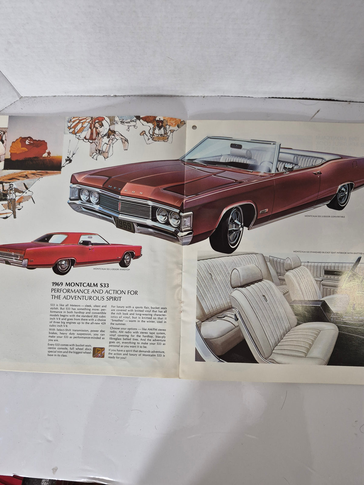 Original 1969 Ford Meteor Sales Brochure – Montcalm S33 • Rideau • LeMoyne – Canadian Mercury Dealer Literature