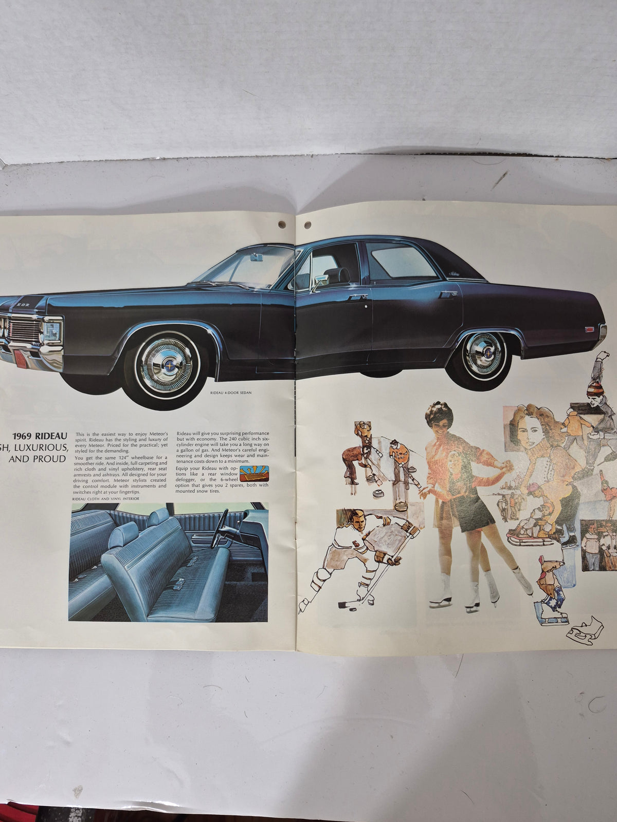 Original 1969 Ford Meteor Sales Brochure – Montcalm S33 • Rideau • LeMoyne – Canadian Mercury Dealer Literature