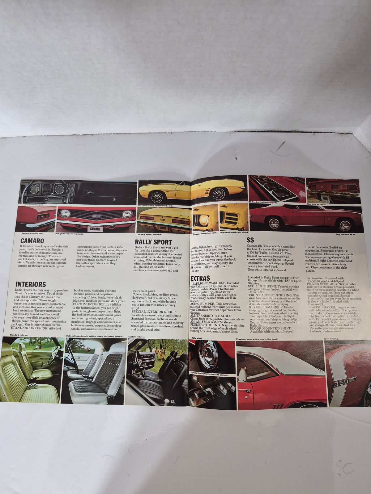 Original 1969 Chevrolet Camaro Canadian Sales Brochure – SS, Rally Sport & Convertible – GM Canada