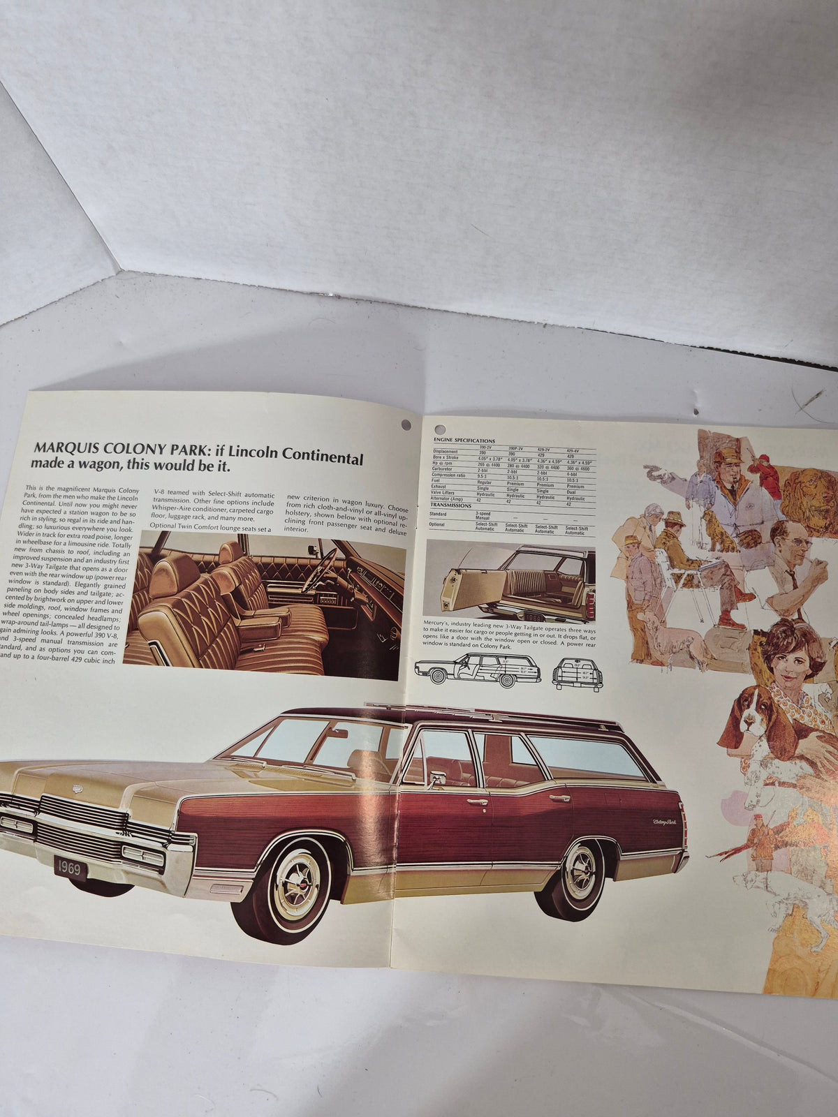 Original 1969 Ford Mercury Lincoln Station Wagons Sales Brochure – Canadian – Marquis Meteor Montego Club Wagon