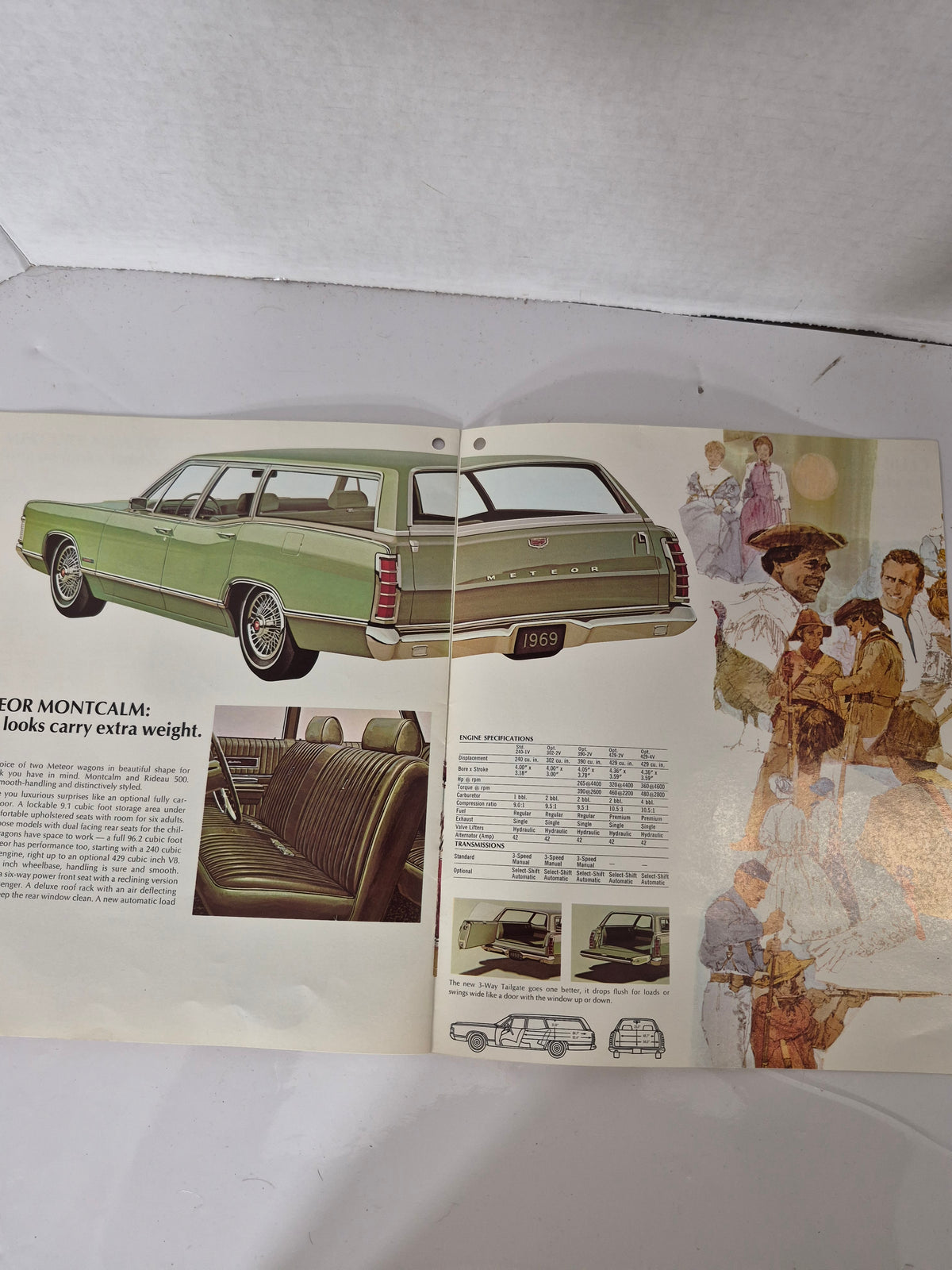 Original 1969 Ford Mercury Lincoln Station Wagons Sales Brochure – Canadian – Marquis Meteor Montego Club Wagon