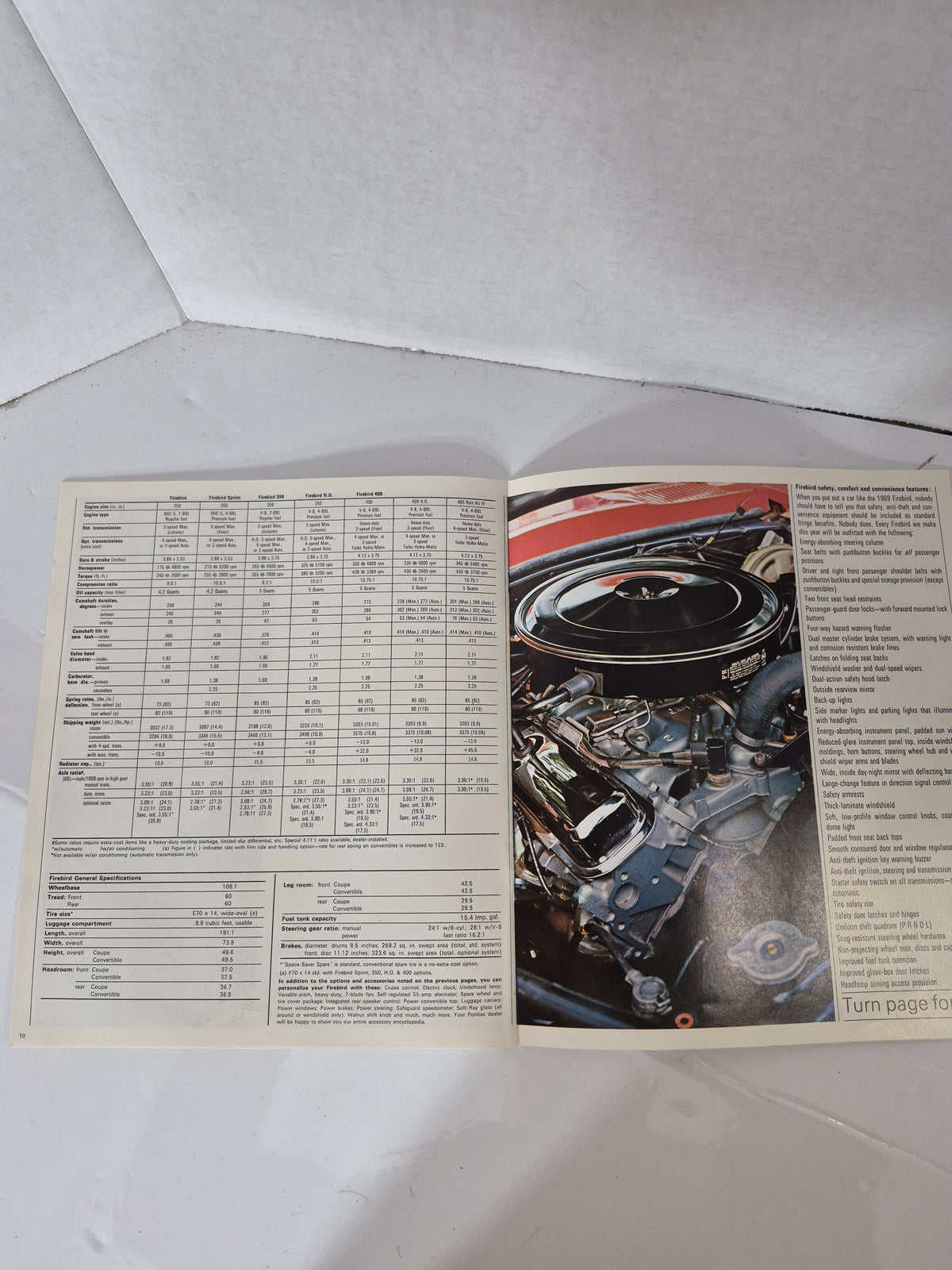 Original 1969 Pontiac Firebird & GTO Sales Brochure – Canadian GM – Muscle Car Literature