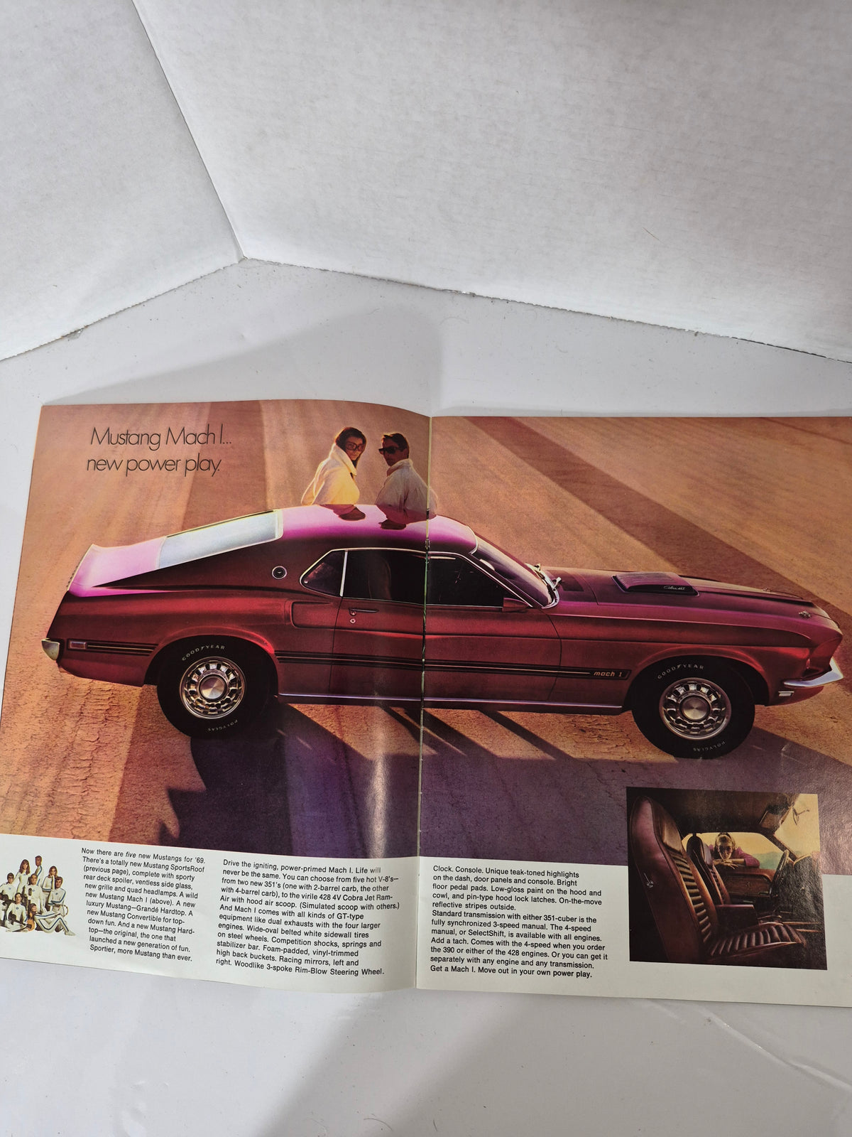 Original 1969 Ford Mustang Sales Brochure – Mach 1, SportsRoof, Grande & GT – Canadian