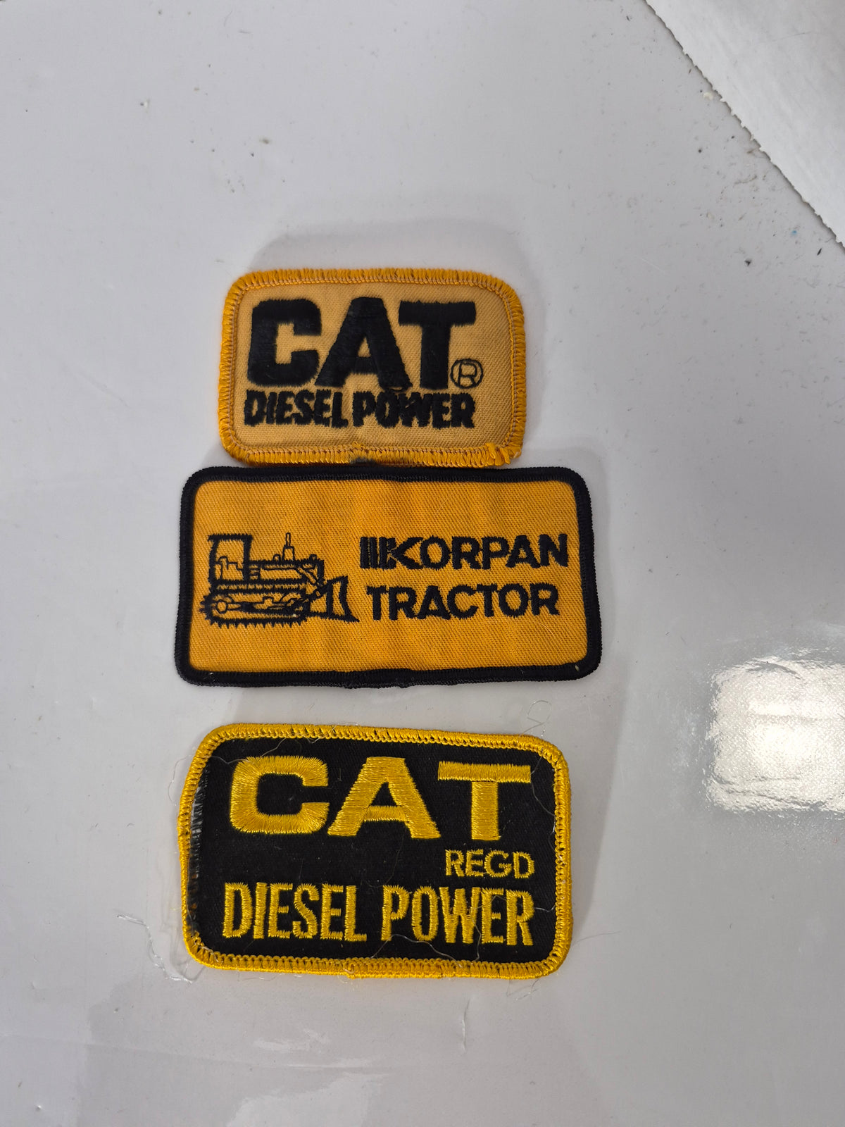 Vintage CAT Caterpillar Diesel Power & Koppan Tractor Embroidered Patches – Lot of 3