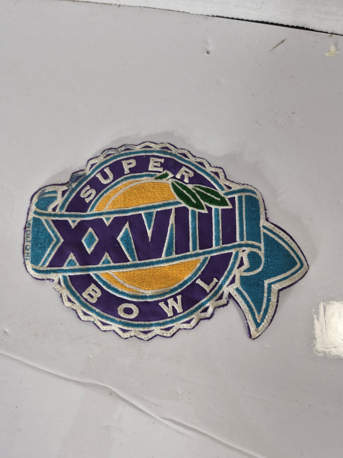 Super Bowl XXVIII 1994 NFL Embroidered Patch – Dallas Cowboys vs. Buffalo Bills – 7.25" x 6"