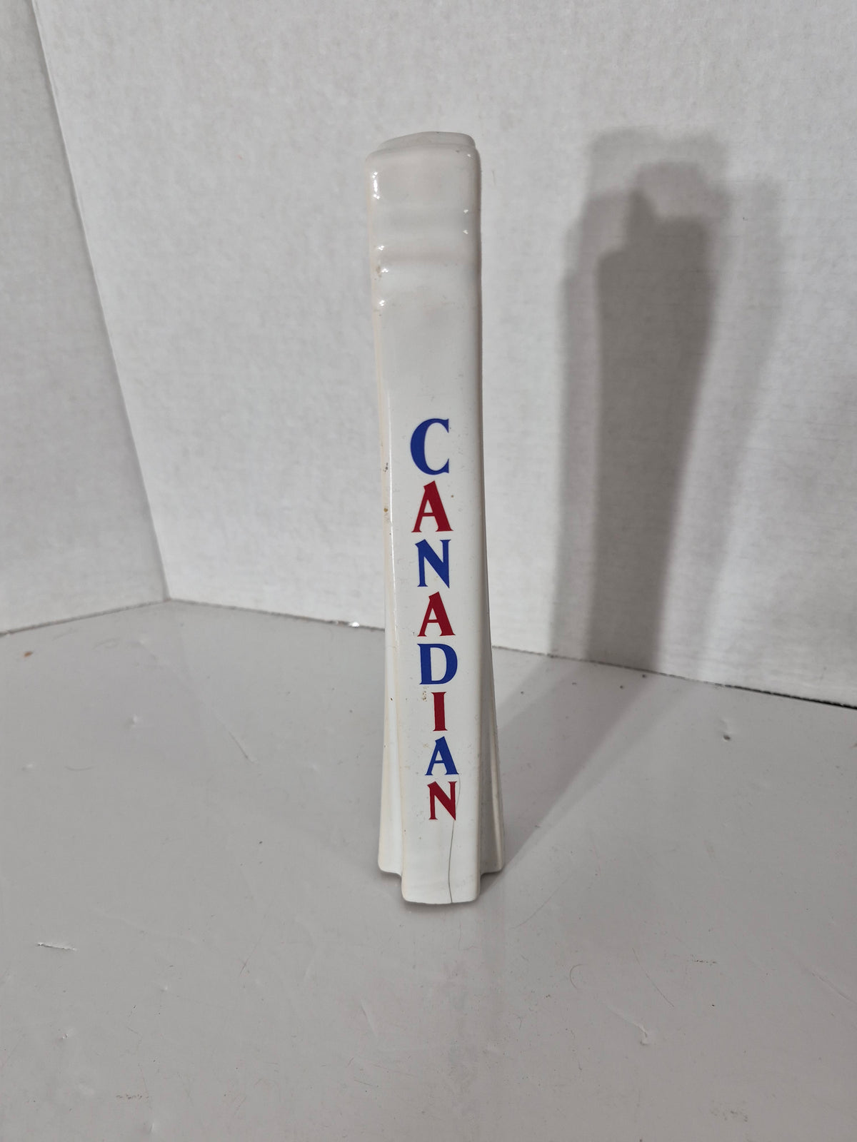 Vintage Canadian Beer Tap Handle – Red Maple Leaf – 10" Canadiana Breweriana